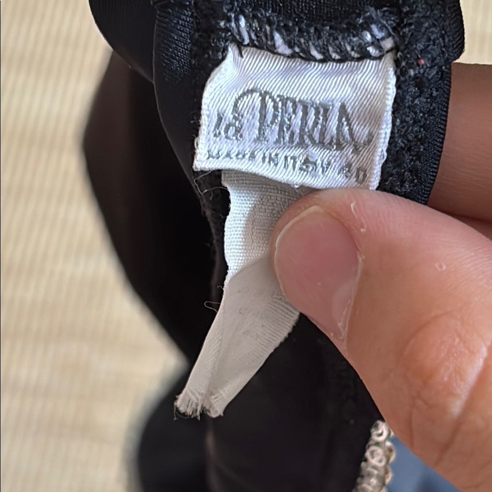 La Perla La Perla Black Bikini Bottom Rhinestone Diamonds Size XS Size ONE SIZE - 4 Thumbnail