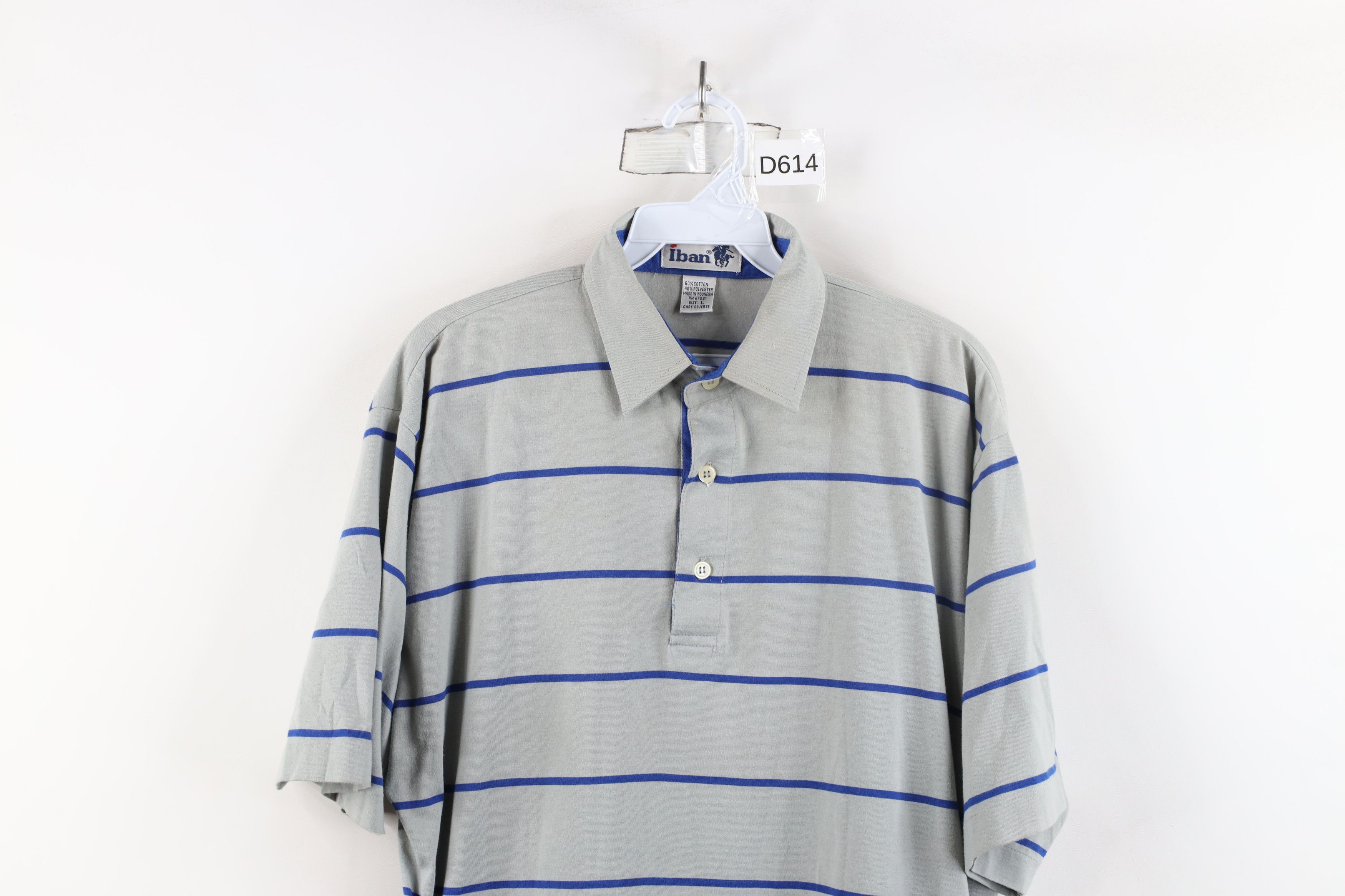 Vintage Vintage 90s Streetwear Striped Knit Collared Golf Polo Shirt Size US L / EU 52-54 / 3 - 2 Thumbnail