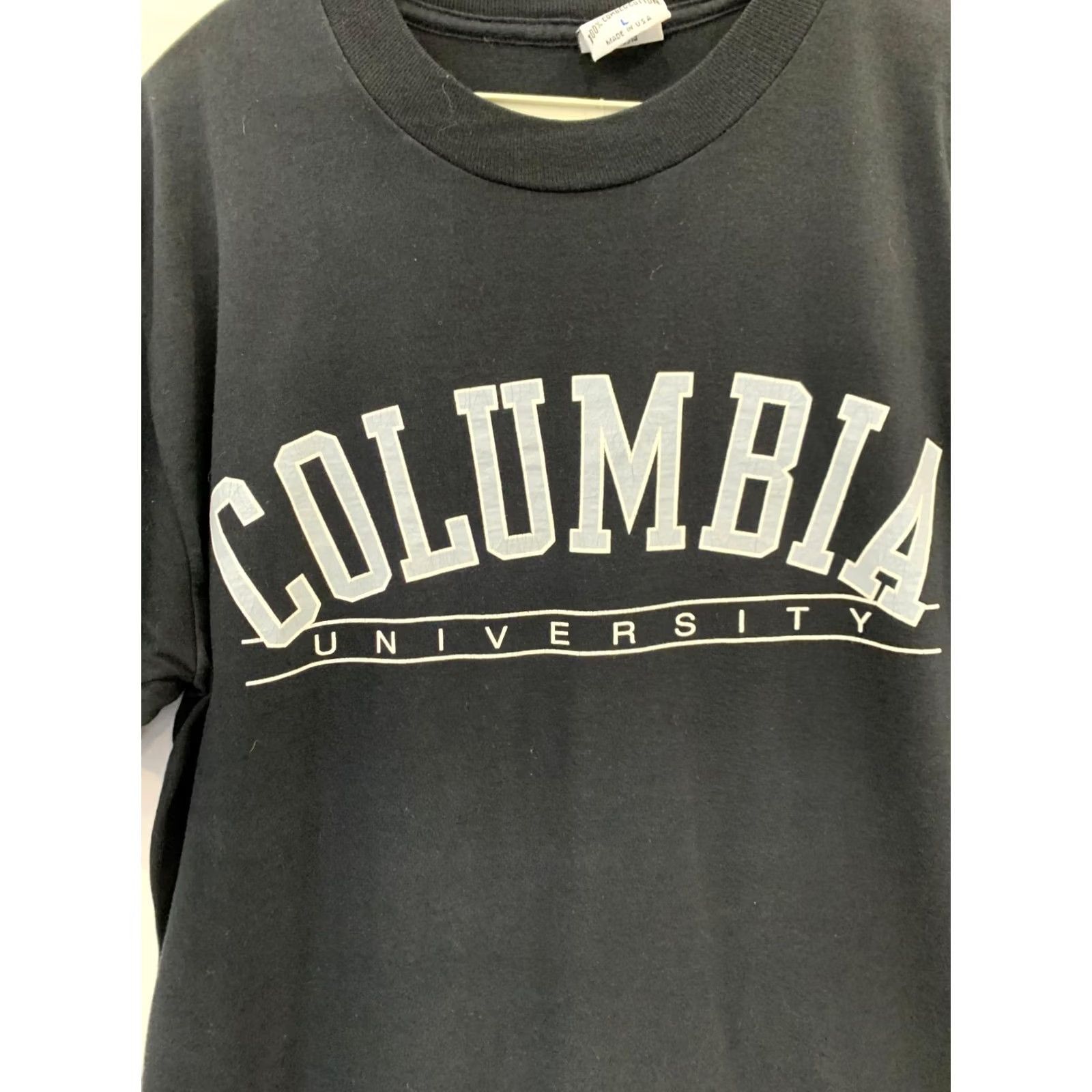 Vintage VINTAGE Columbia University T-Shirt Large Black Gear For Sports Made in USA Ivy Size US L / EU 52-54 / 3 - 5 Thumbnail