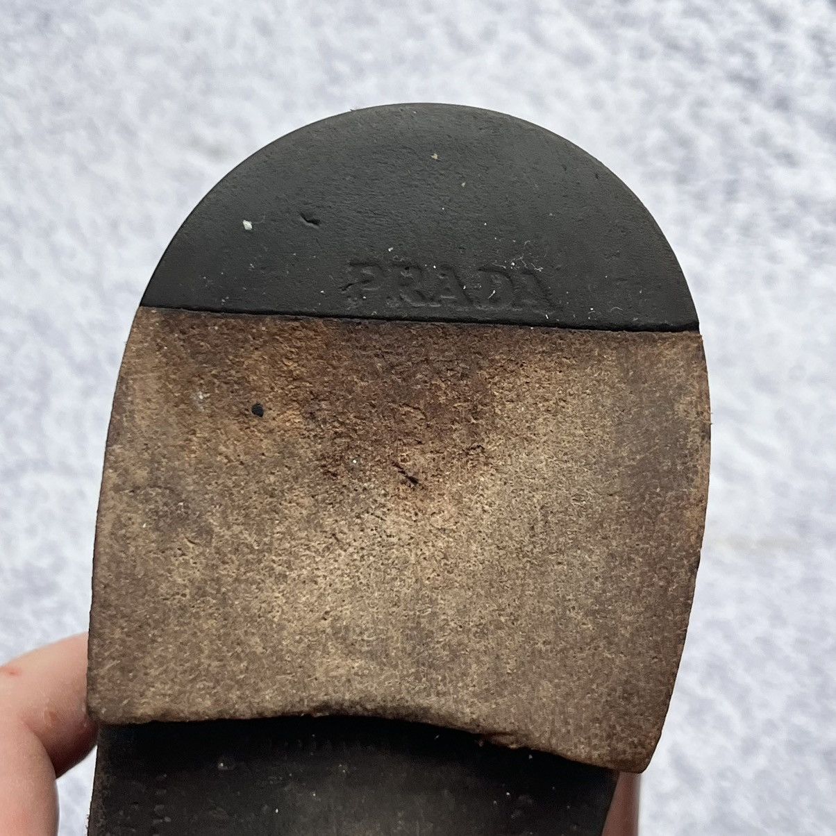Designer × Prada Prada brown leather Oxford formal shoes Size US 9.5 / EU 42-43 - 7 Thumbnail