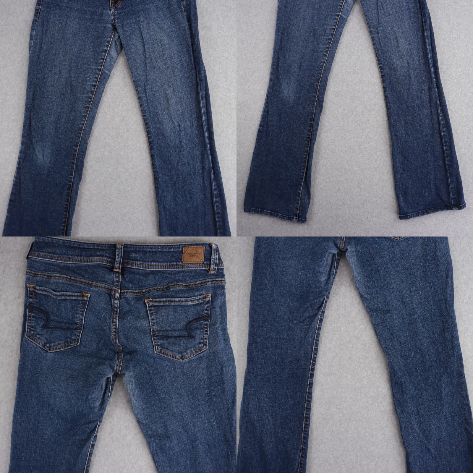 American Eagle Outfitters American Eagle Womens Skinny Jeans Size 8 Blue Super Stretch Original Boot Size 30" / US 8 / IT 44 - 9 Thumbnail