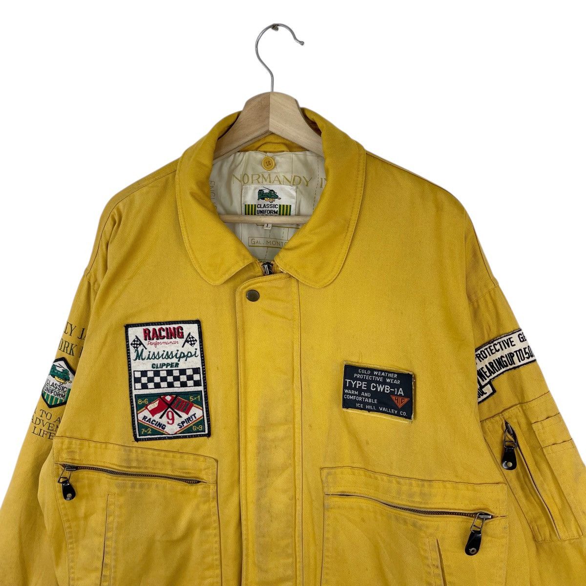 Vintage Work Force Patches Bomber Jacket Size US XL / EU 56 / 4 - 3 Thumbnail