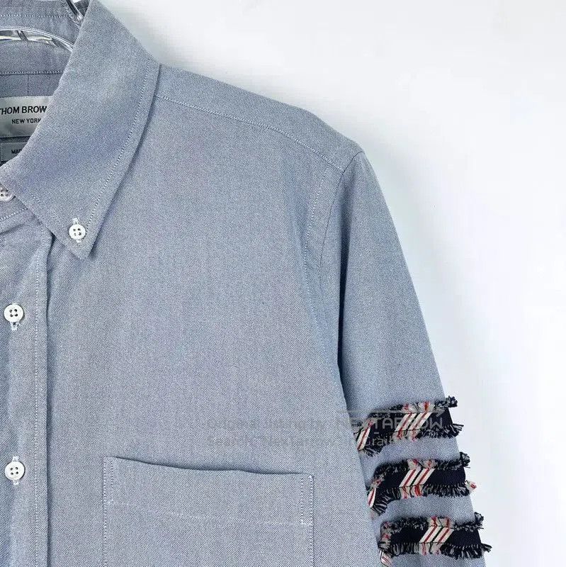 Thom Browne Thom Browne Blue Cotton Men's Shirt . Size US S / EU 44-46 / 1 - 3 Thumbnail