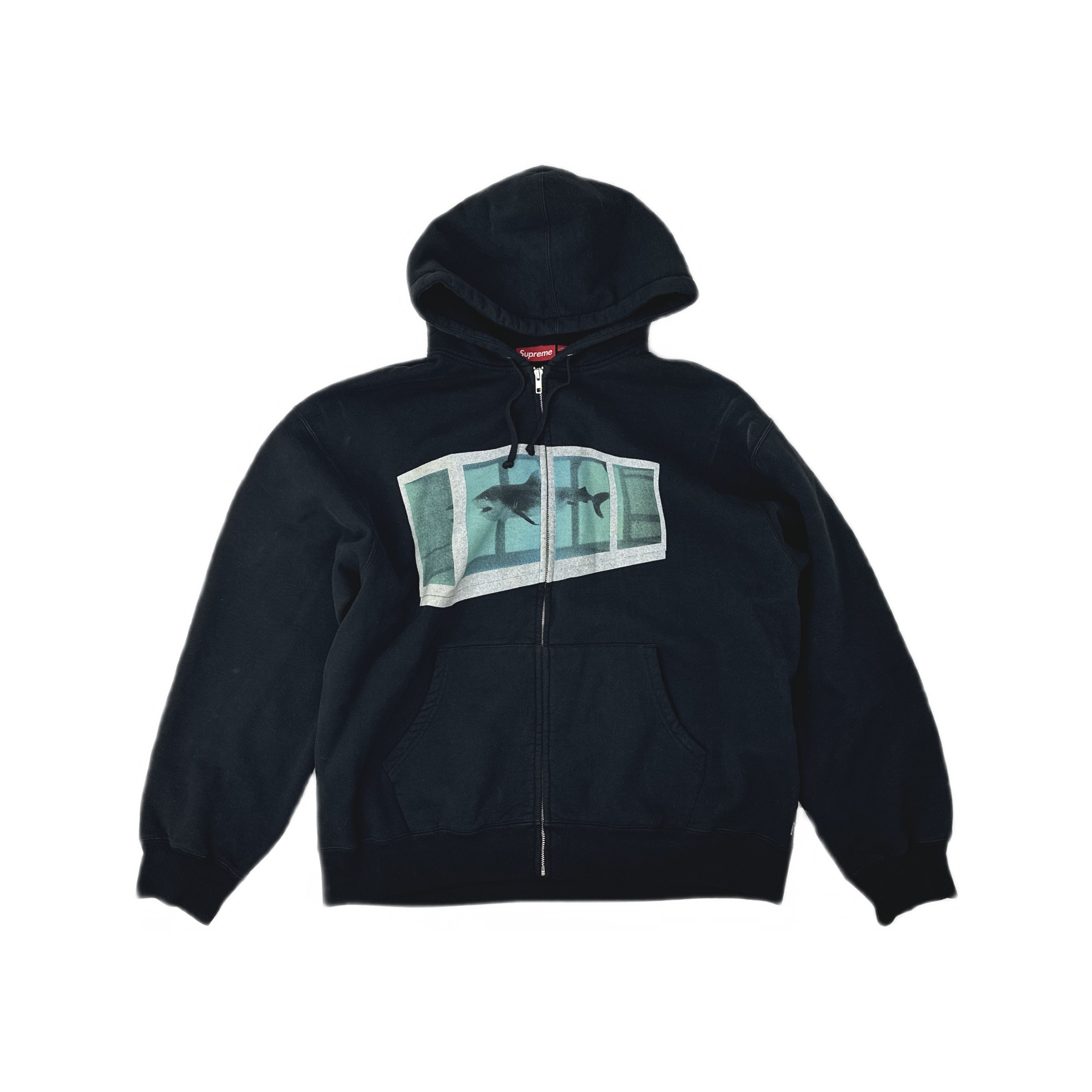 Supreme Supreme Shop Flag Half Zip Pullover Black NY (Size XL