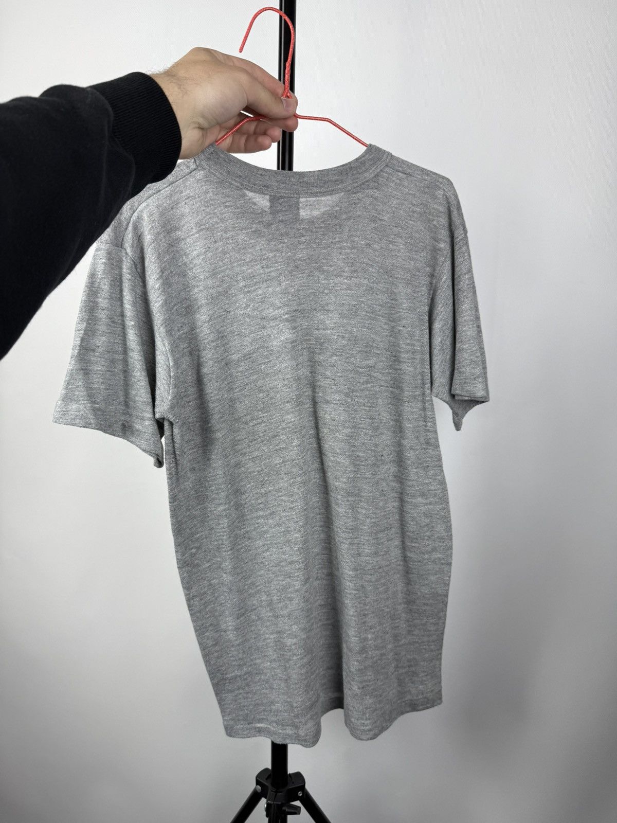 Nike × Vintage 80s🔥VNTG NIKE GRAY Pearl Run T SHIRT ARCHIVE MENS Size US M / EU 48-50 / 2 - 6 Thumbnail