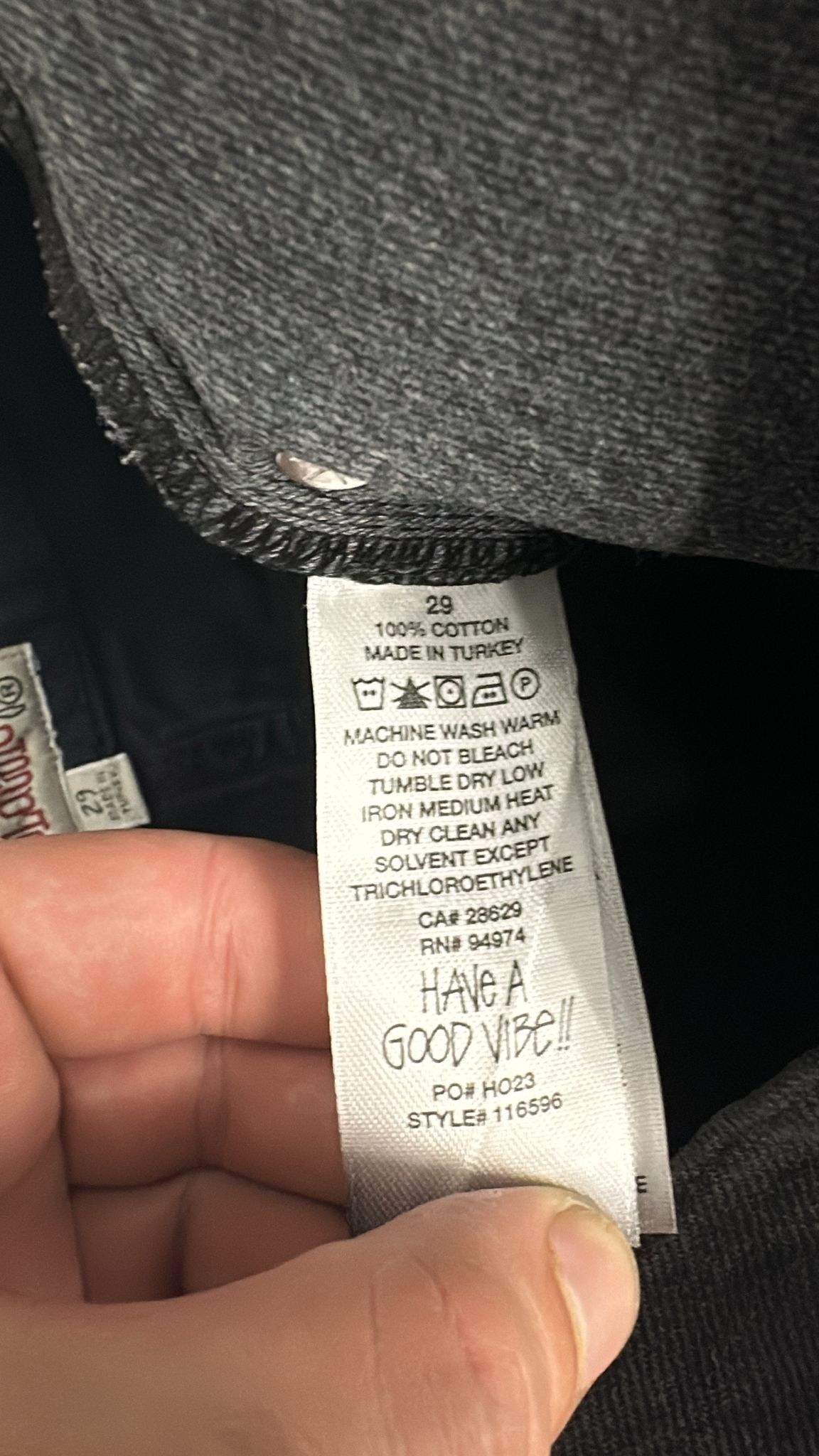 Stussy × Vintage Stüssy Classic Jean Black Size 29 Size US 29 - 8 Thumbnail