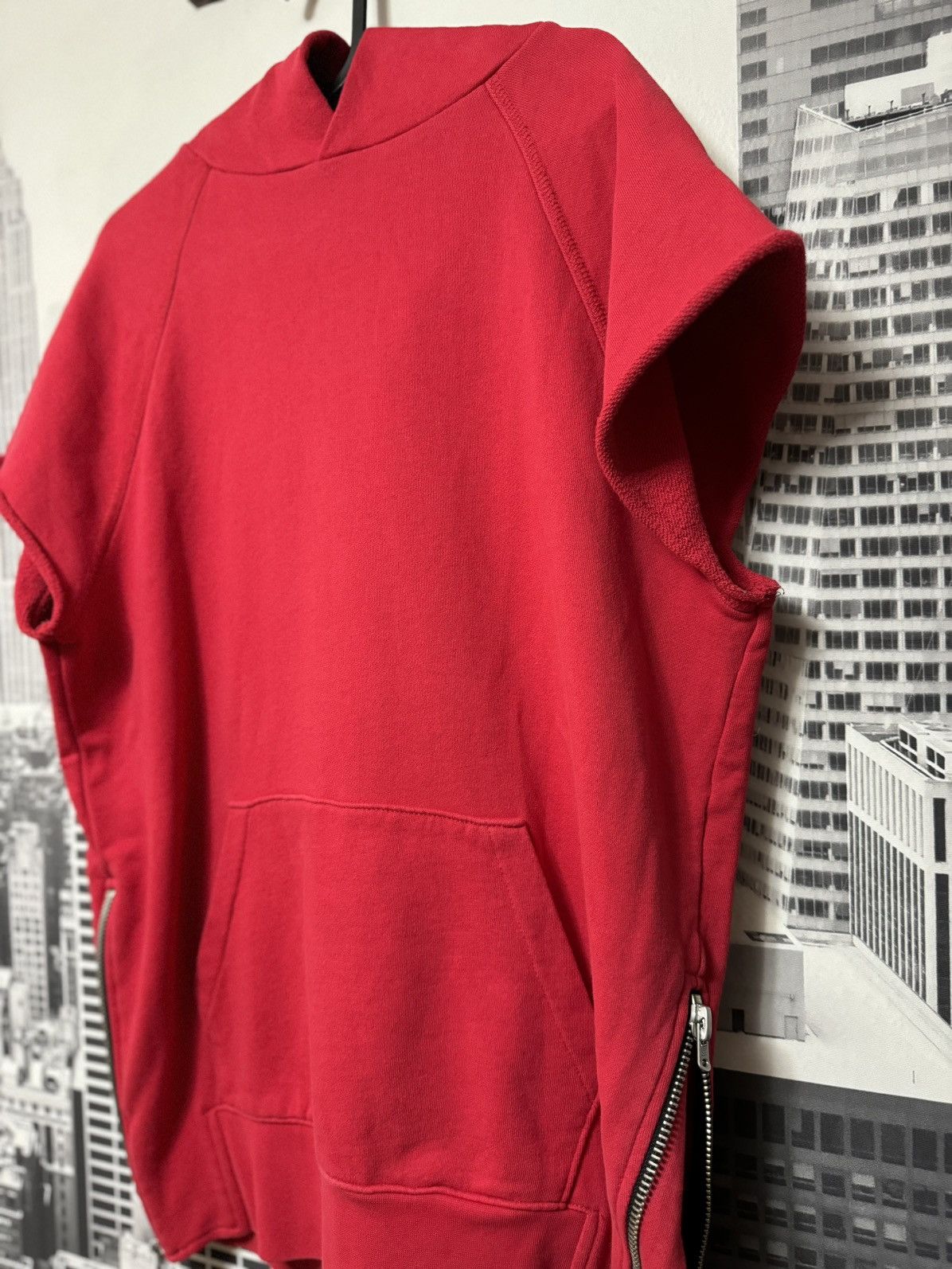 Fear of God FOG Fear of God Collection One Sleeveless Hoodie Red SZ S 🔥 Size US S / EU 44-46 / 1 - 2 Thumbnail