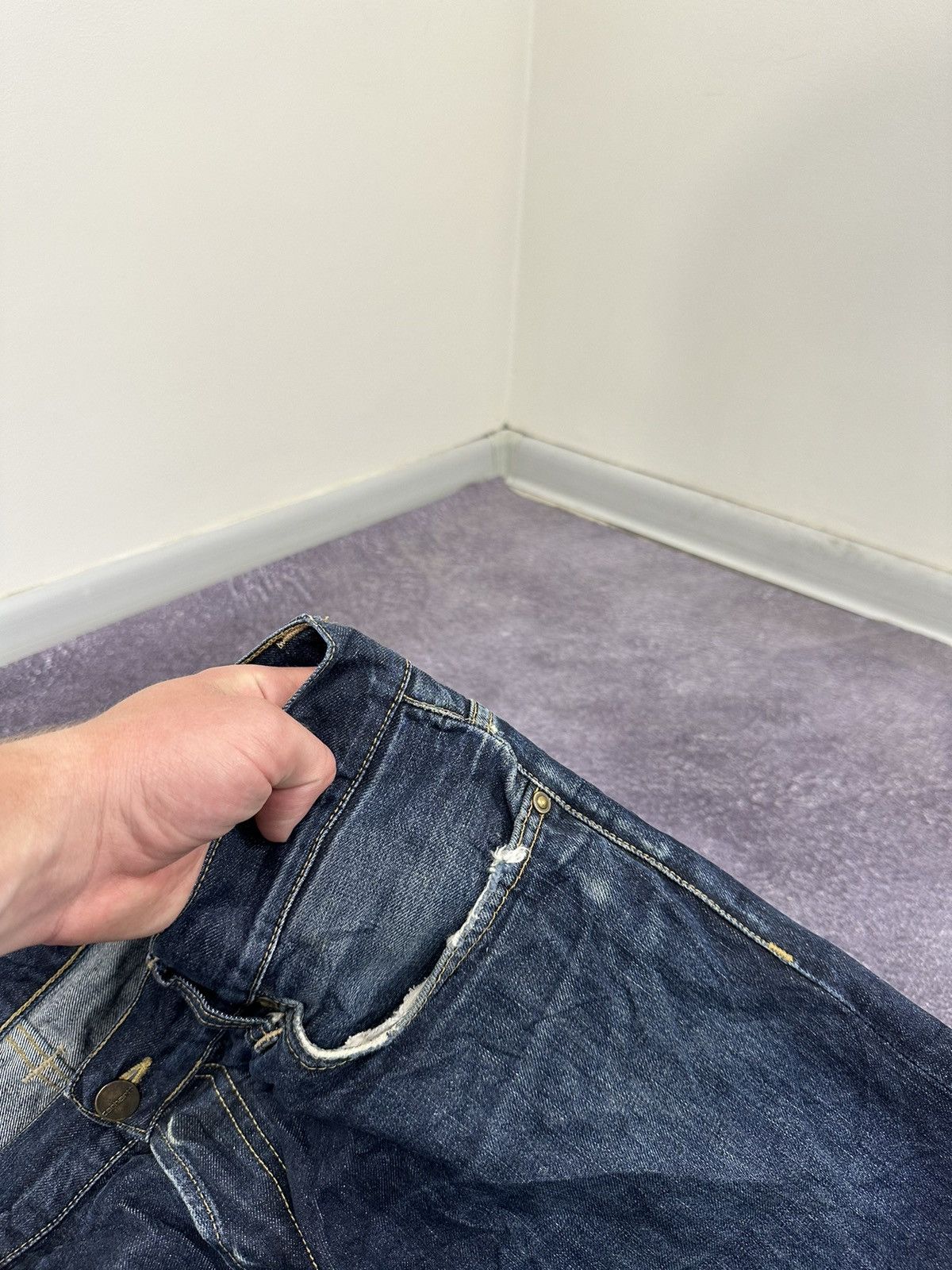 Carhartt Vintage Carhartt Distressed USA Japanese Denim Baggy Jeans Size US 34 / EU 50 - 16 Thumbnail