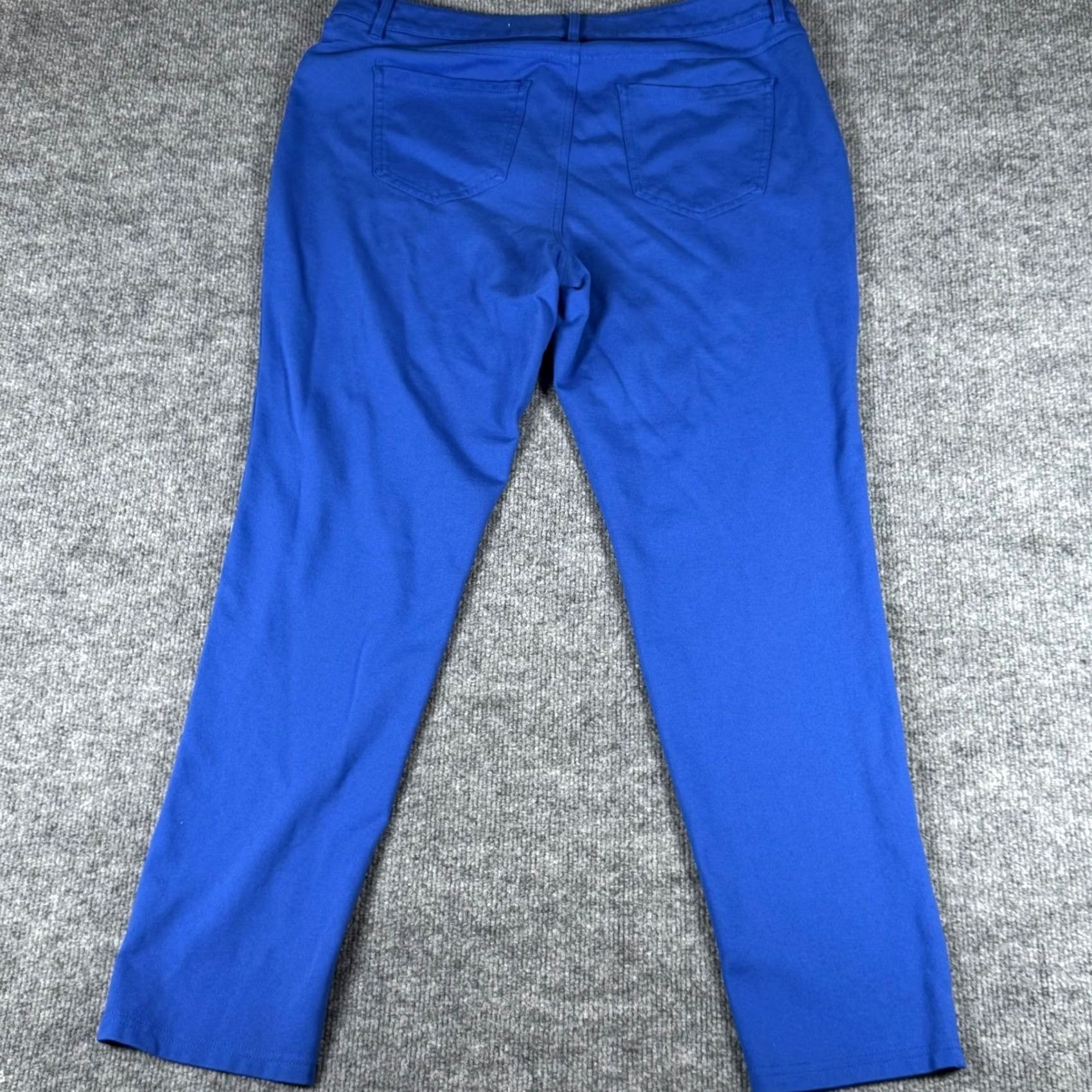 Vintage Cato Contemporary Blue Lightweight Stretch Pants Women 14 Dress Pants Business Casual Travel Workwear Mens? Size 36" / US 14 / IT 50 - 3 Thumbnail
