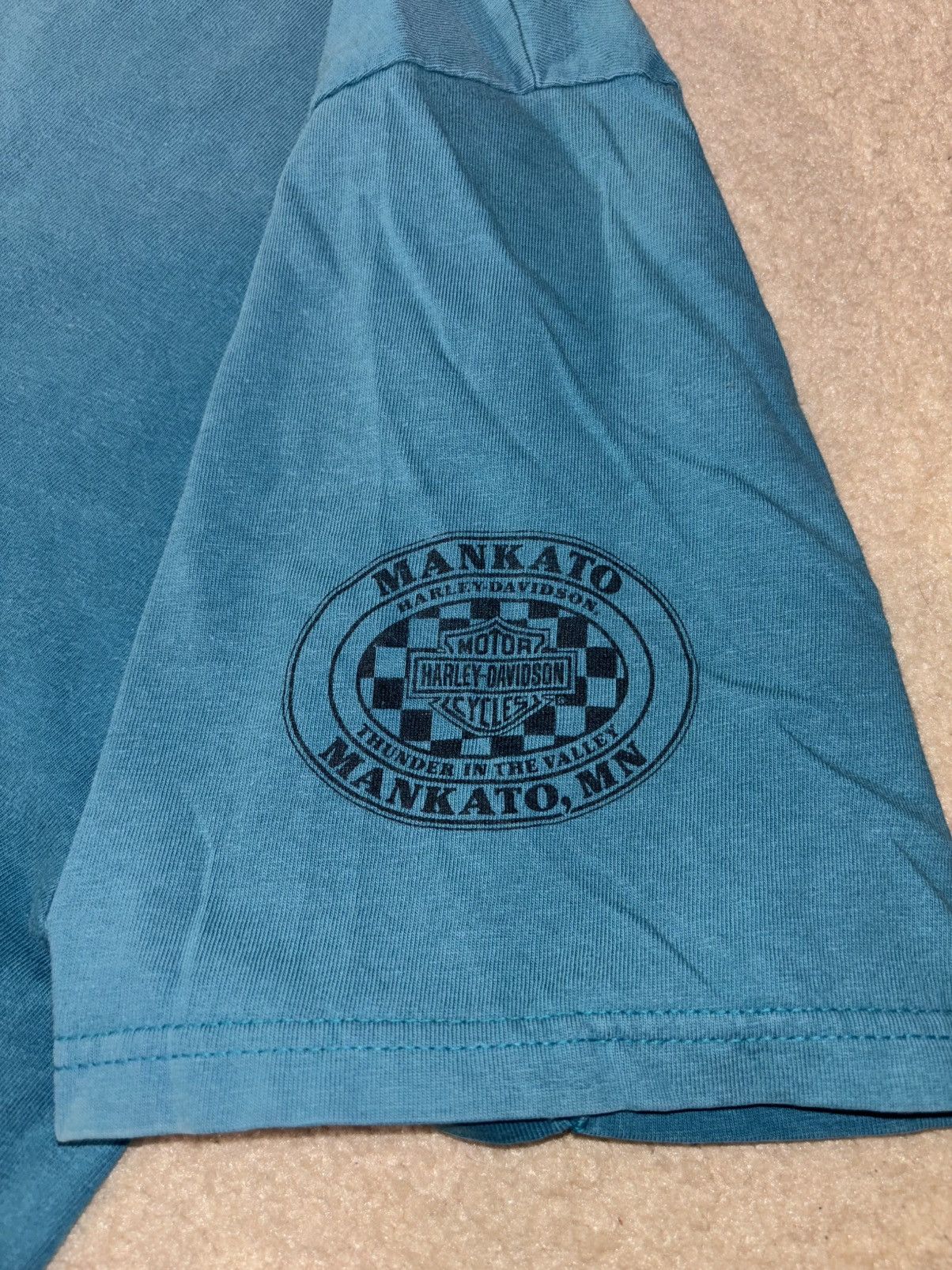 Harley Davidson × Vintage Vintage 1999 Rare Harley Davidson T-shirt Fireball Size 2XL Size US XXL / EU 58 / 5 - 5 Thumbnail