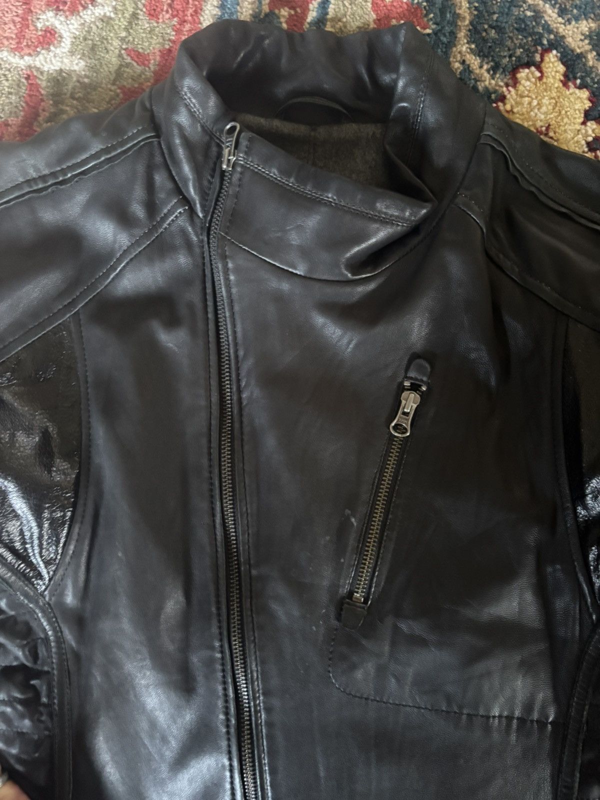 Marithe + Francois Girbaud MARITHÉ & FRANÇOIS GIRBAUD LEATHER JACKET Size US M / EU 48-50 / 2 - 4 Thumbnail