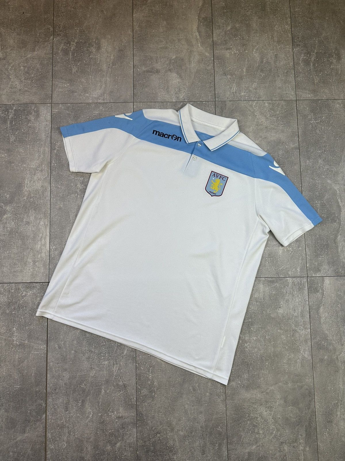 Vintage Macron Aston Vila Vintage Soccer Polo Size US XL / EU 56 / 4 - 2 Thumbnail