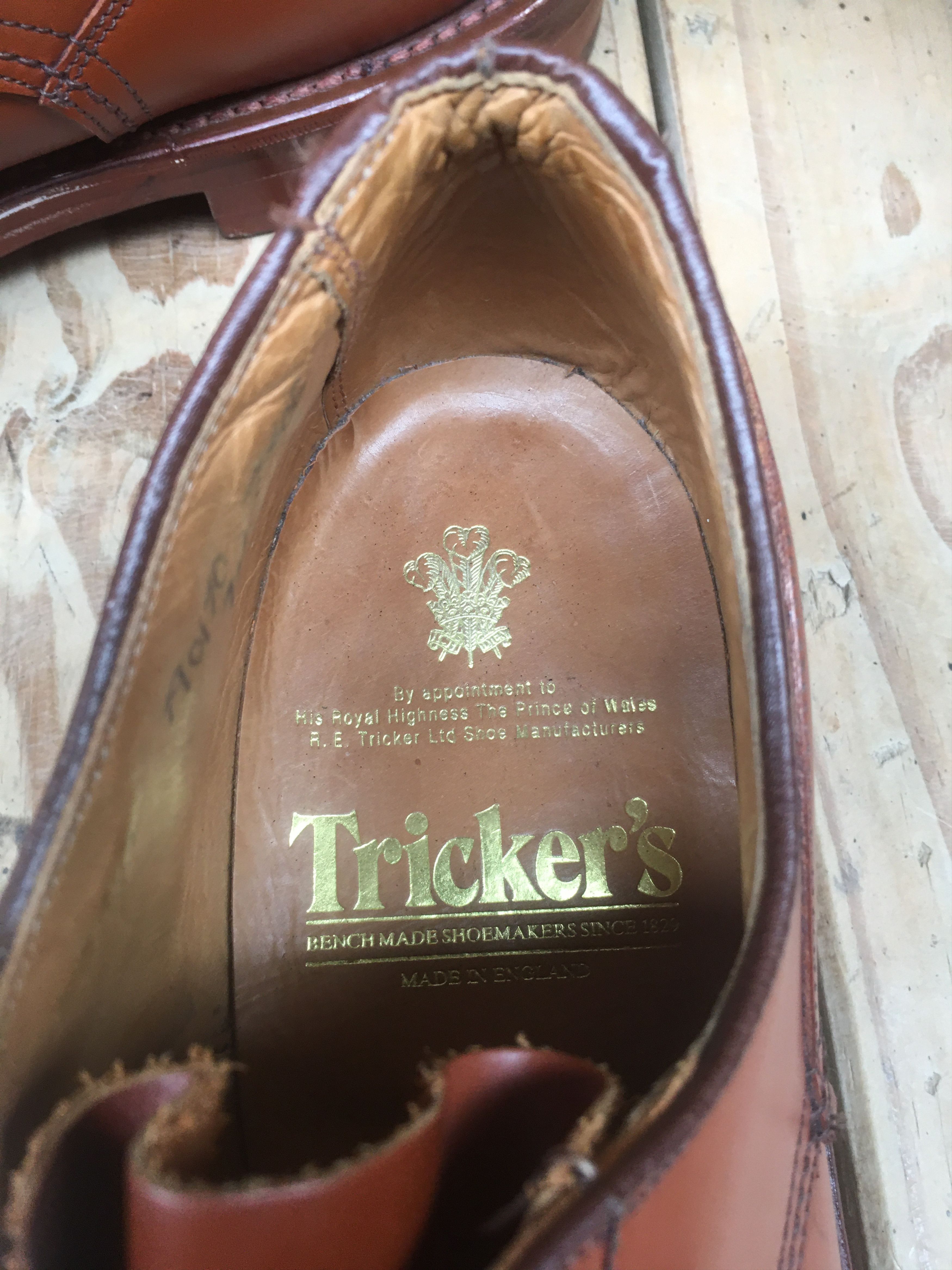 Tricker's Tricker's brown derby Mens leather shoes UK 9.5 Size US 10.5 / EU 43-44 - 13 Thumbnail