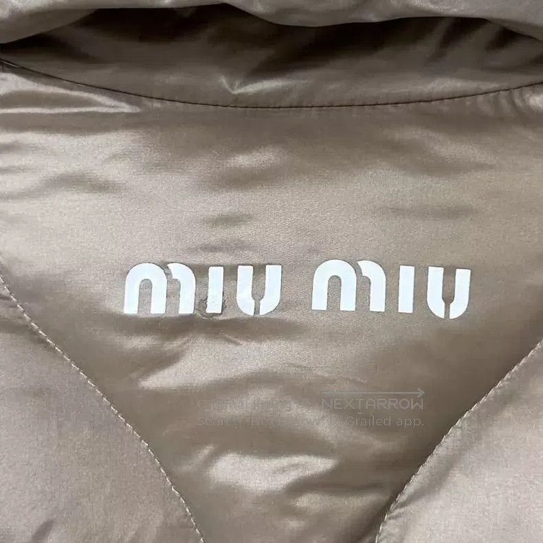 Miu Miu Miu Miu 40 Brown plaid logo down jacket Size M / US 6-8 / IT 42-44 - 6 Thumbnail