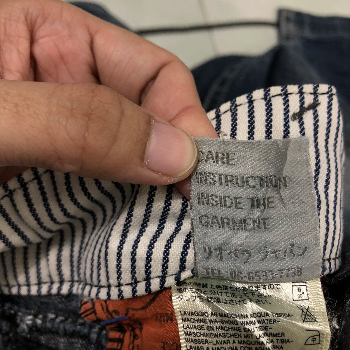 Japanese Brand 🔥Rare Bowcut Denim Distressed Jeans Riobera Designer Size US 30 / EU 46 - 18 Thumbnail