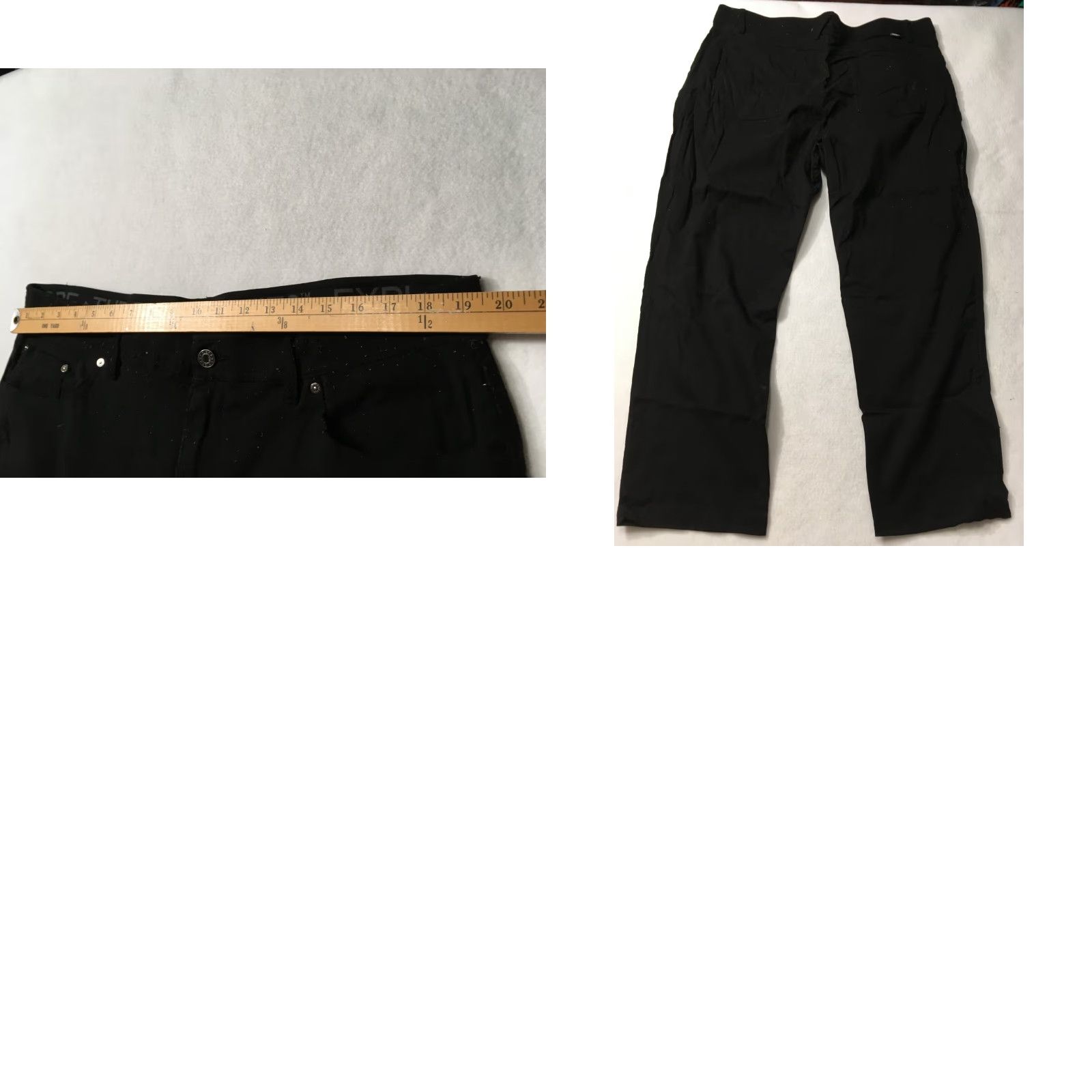 Vintage Gerry Pants Men 40 X 30 Stretch Black Distress Chino Flat Front Regular Straight Size US 40 / EU 56 - 8 Thumbnail