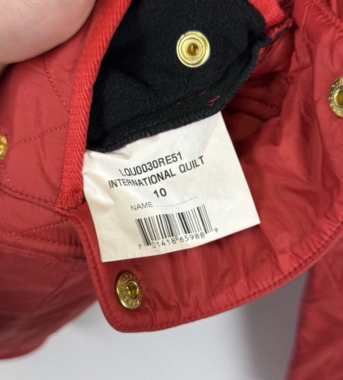 Barbour Barbour International Quilted Full Zip Jacket Women’s Red Size M / US 6-8 / IT 42-44 - 16 Thumbnail