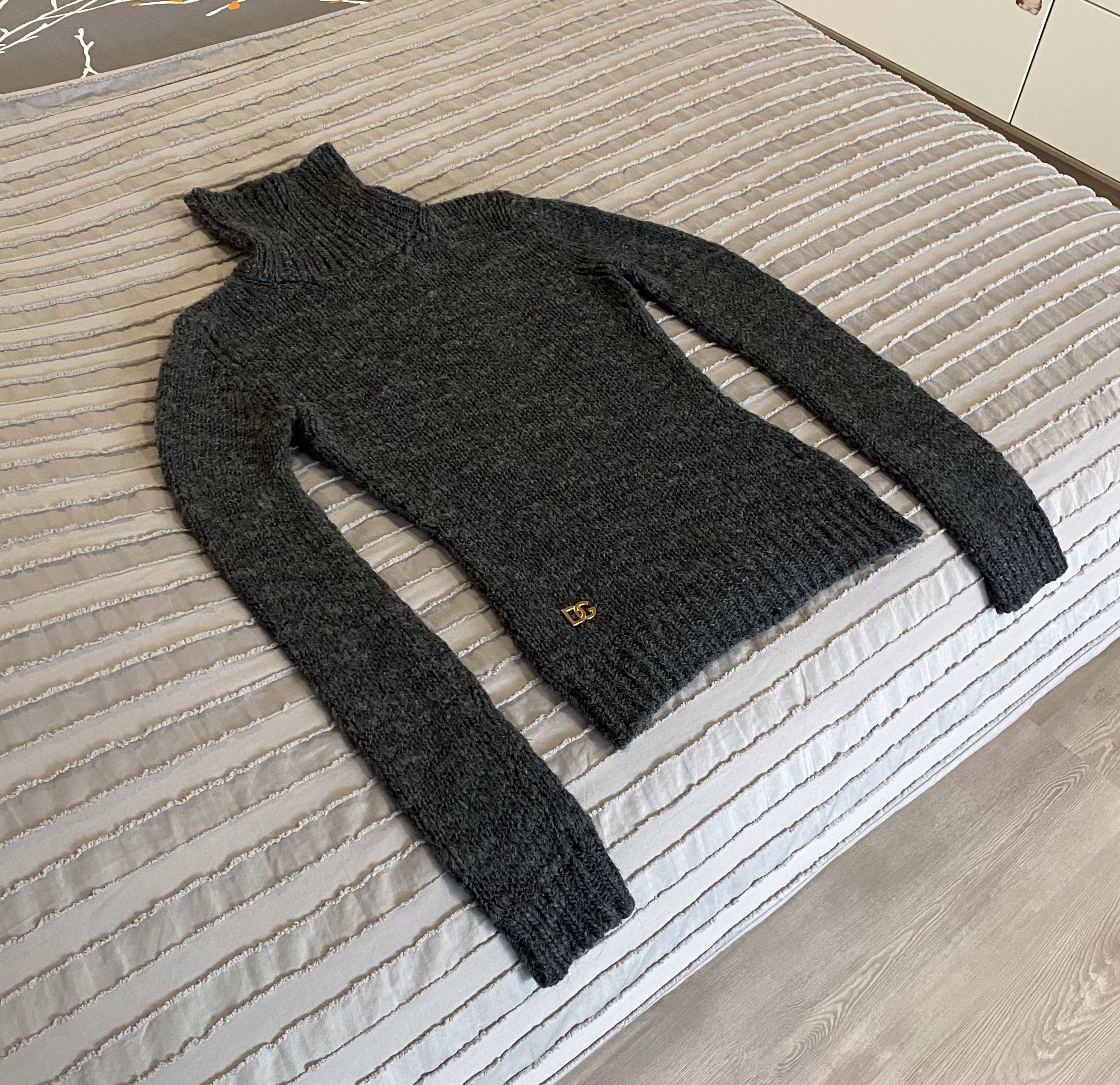 Dolce & Gabbana Dolce&Gabbana Turtle Neck Wool Acrylic Alpaca Knit Sweater Size M / US 6-8 / IT 42-44 - 4 Thumbnail