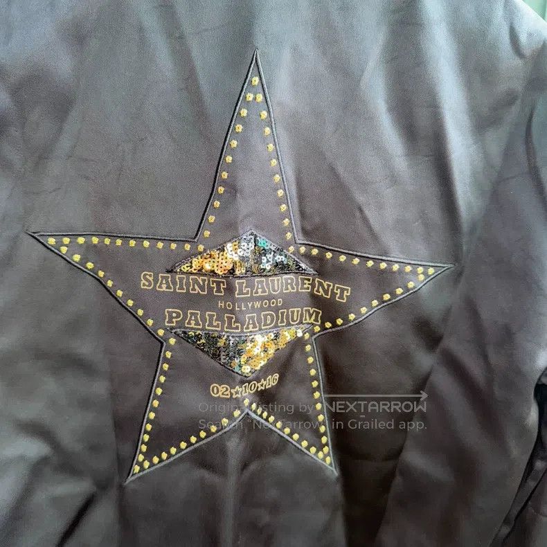 Saint Laurent Paris Saint Laurent Paris Black gold five-pointed star baseball Size US XS / EU 42 / 0 - 3 Thumbnail