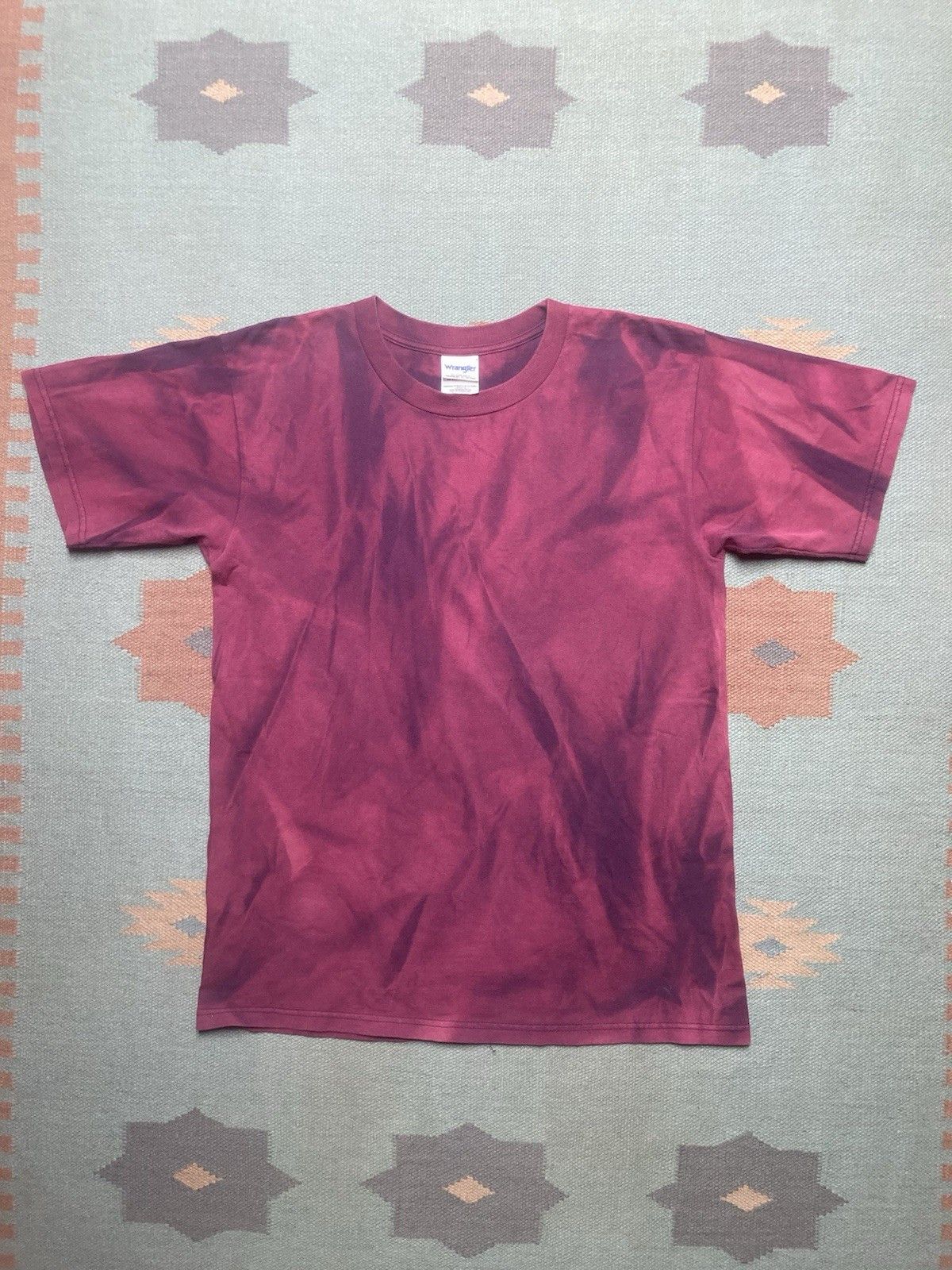 Vintage 90s blank t shirt wrangler sun faded purple cotton large Size US L / EU 52-54 / 3 - 1 Thumbnail