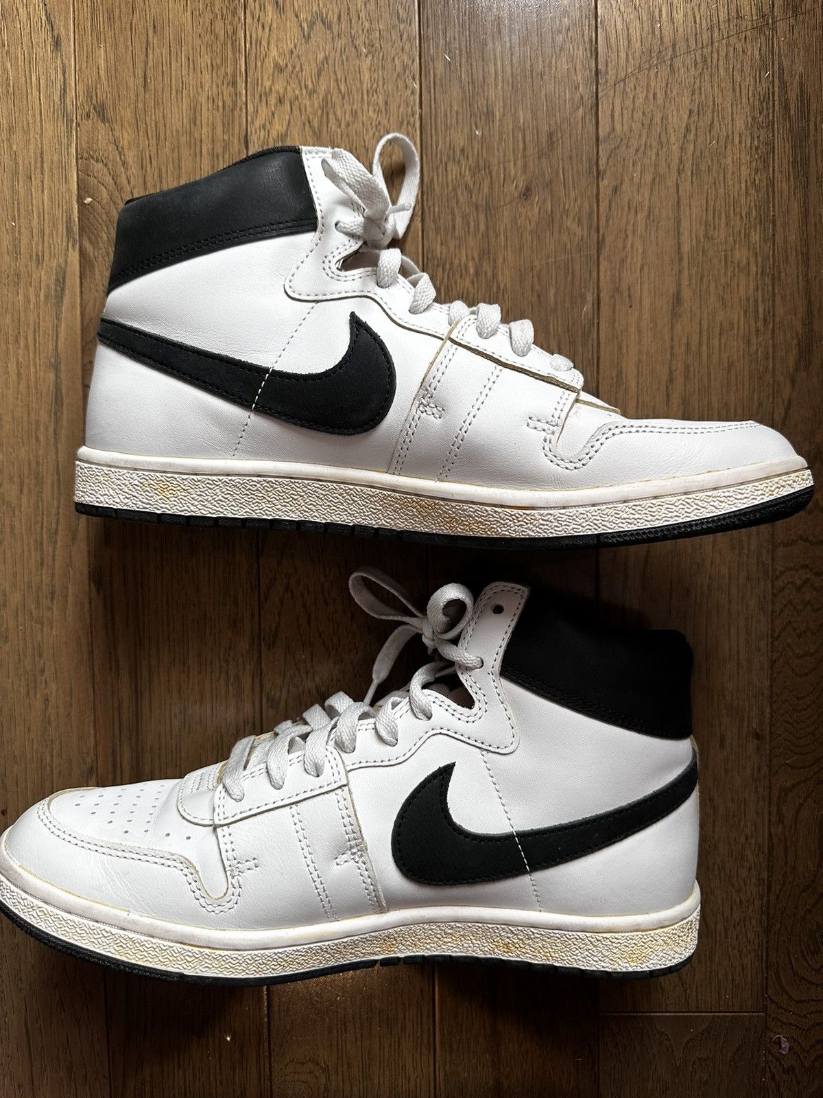 image of A Ma Maniére X Jordan Air Ship Pe Sp 'white Black' Shoes, Men's (Size 10)