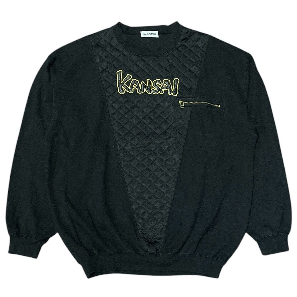 Japanese Brand × Kansai Yamamoto Vintage Kansai Man Sweatshirt Size US M / EU 48-50 / 2 - 1 Thumbnail