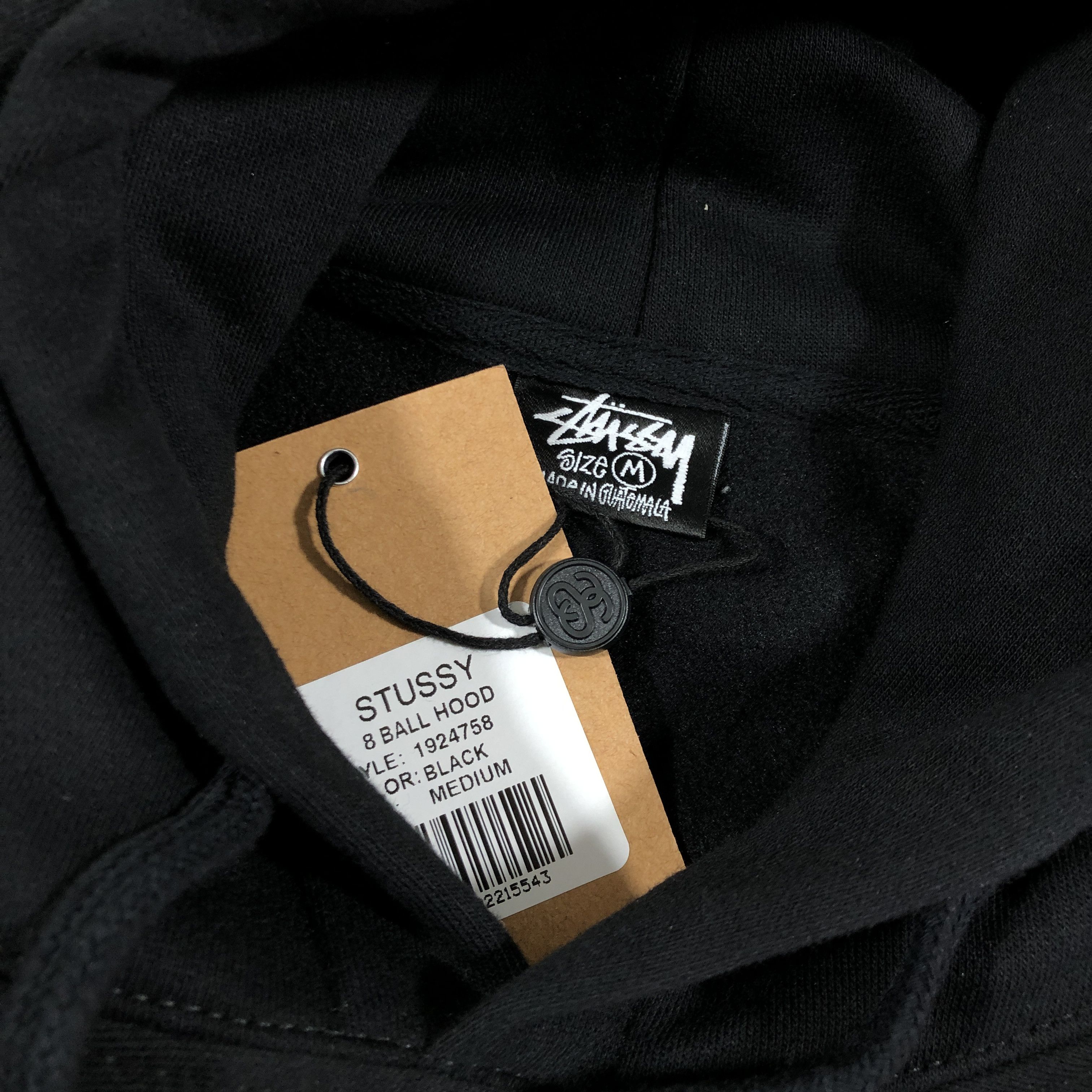 Stussy HYPE Stussy 8 Ball Logo Hoodie Medium Black Size US M / EU 48-50 / 2 - 3 Thumbnail