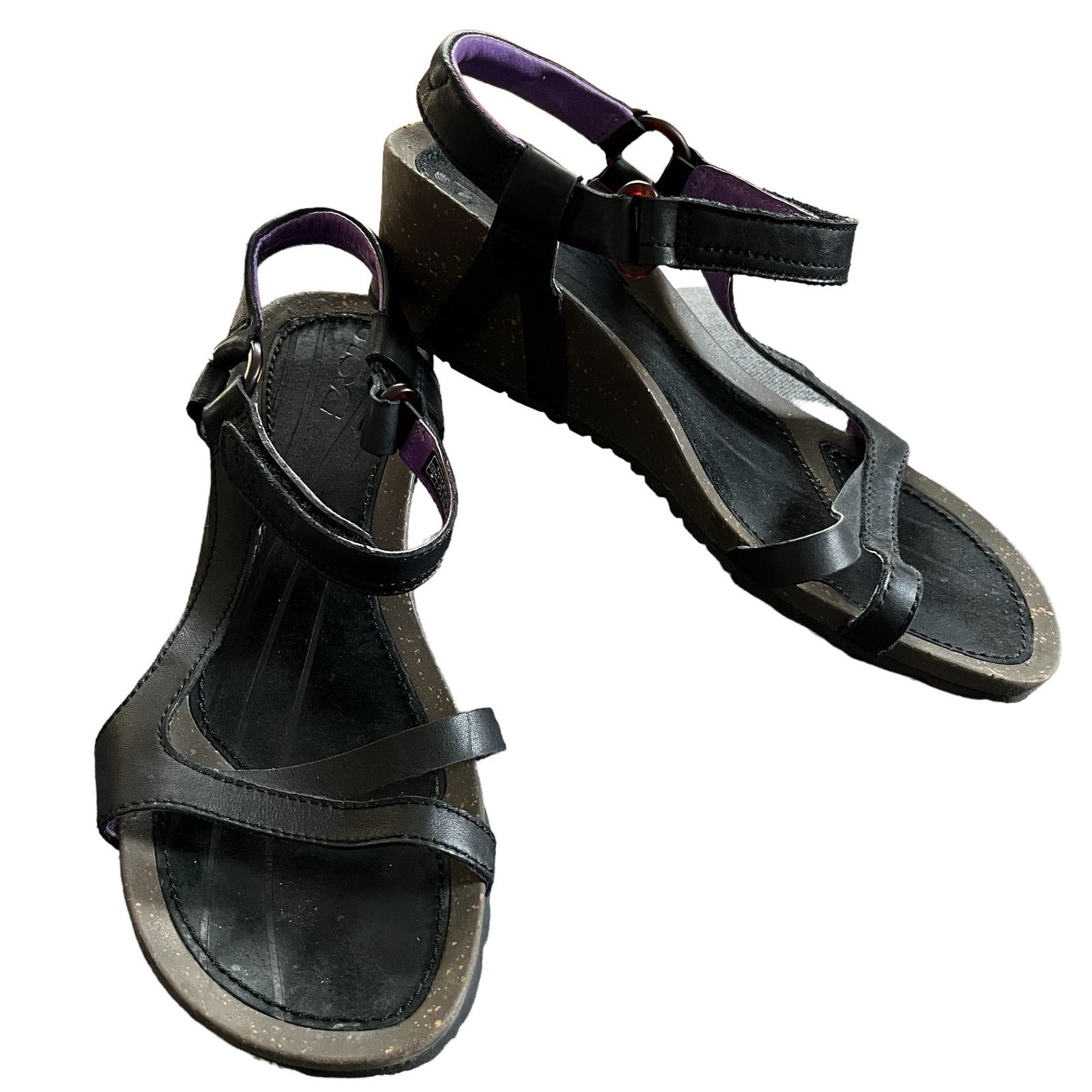 Teva Teva Cabrillo 9 Black Leather Slingback Sandals 1002370 Size US 9 / IT 39 - 9 Thumbnail