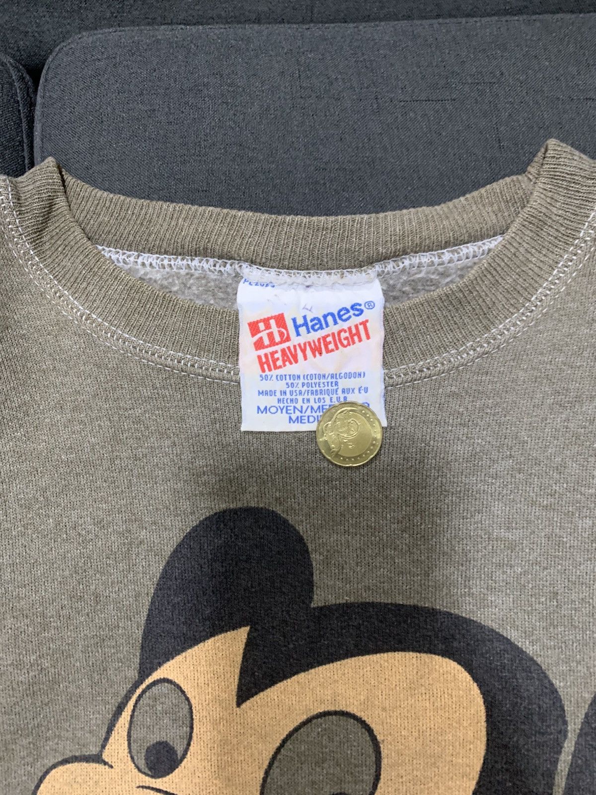 Cartoon Network Vintage Mighty Mouse mirror big print sweatshirt Size US M / EU 48-50 / 2 - 4 Thumbnail