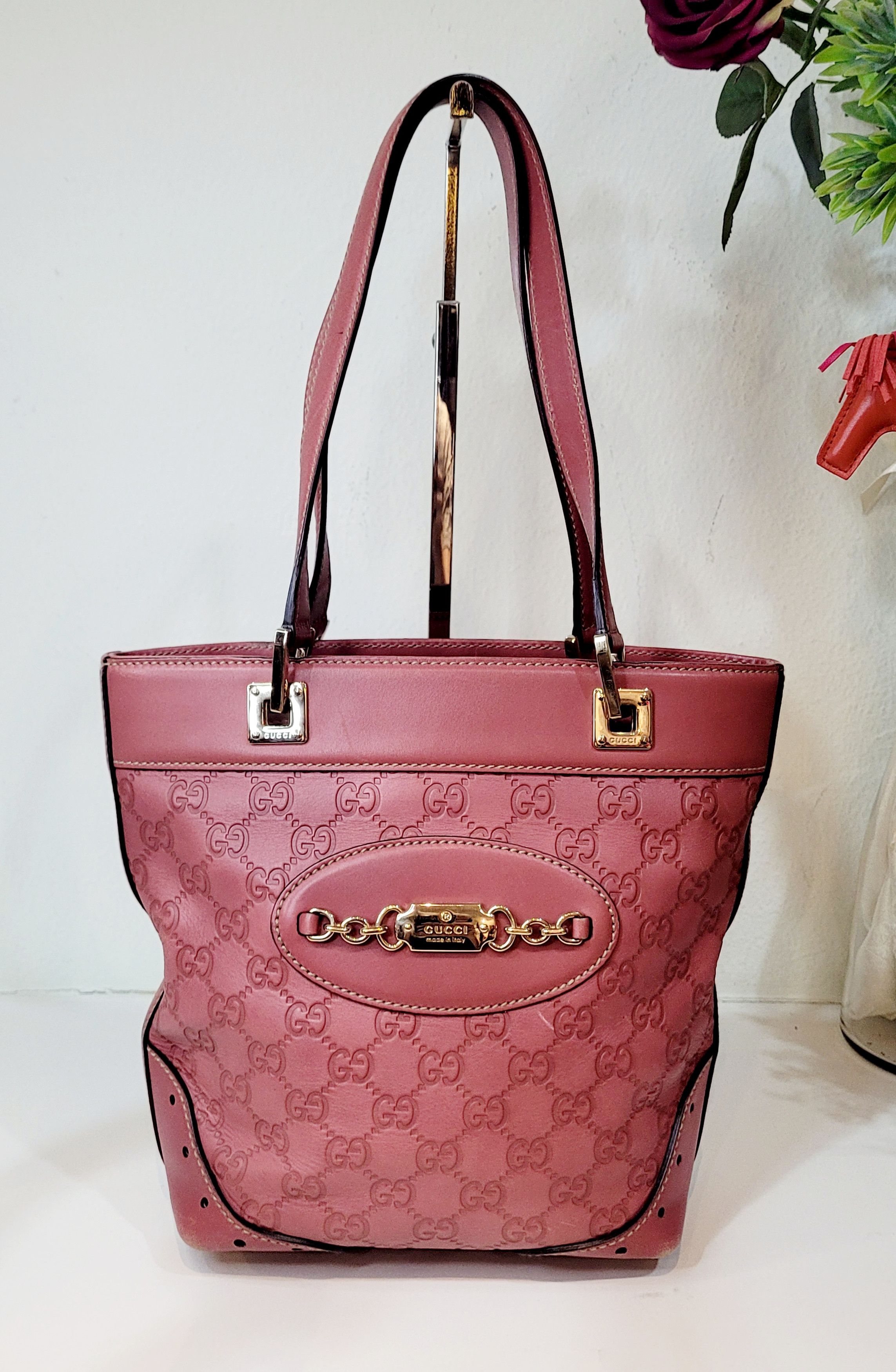 Gucci Gucci GG Guccissima Punch Tote Handbag 145994 Size ONE SIZE - 6 Thumbnail