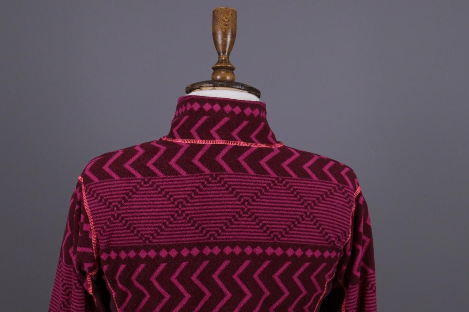 Designer Kari Traa Purple Geometric Striped Jacket Size L Size L / US 10 / IT 46 - 11 Thumbnail