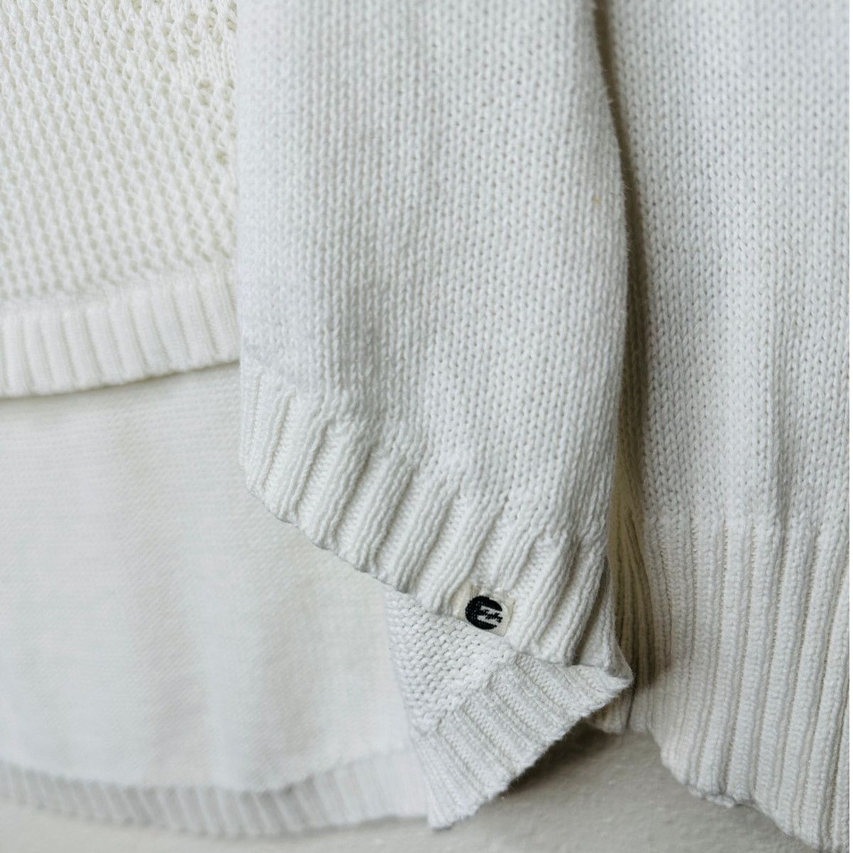 Billabong Billabong Boat Neck High Low Shark Knit Pattern Sweater M Size M / US 6-8 / IT 42-44 - 6 Thumbnail