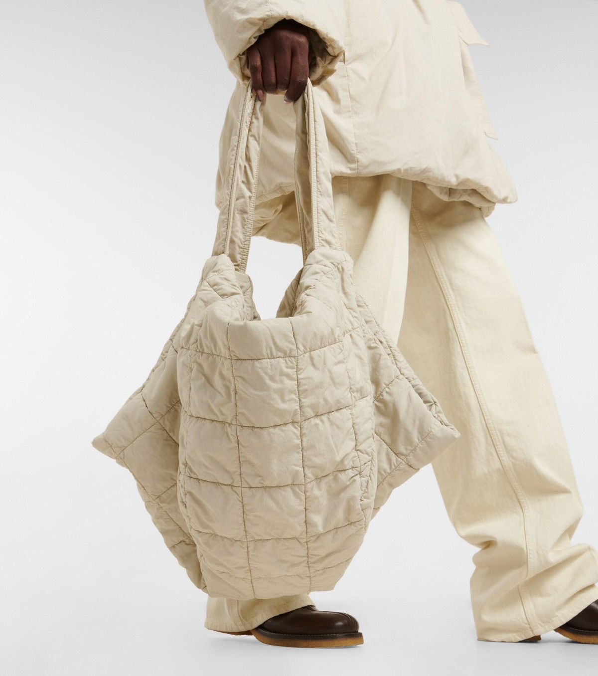 Lemaire Lemaire Zinc Quilted Tote Bag Size ONE SIZE - 12 Thumbnail