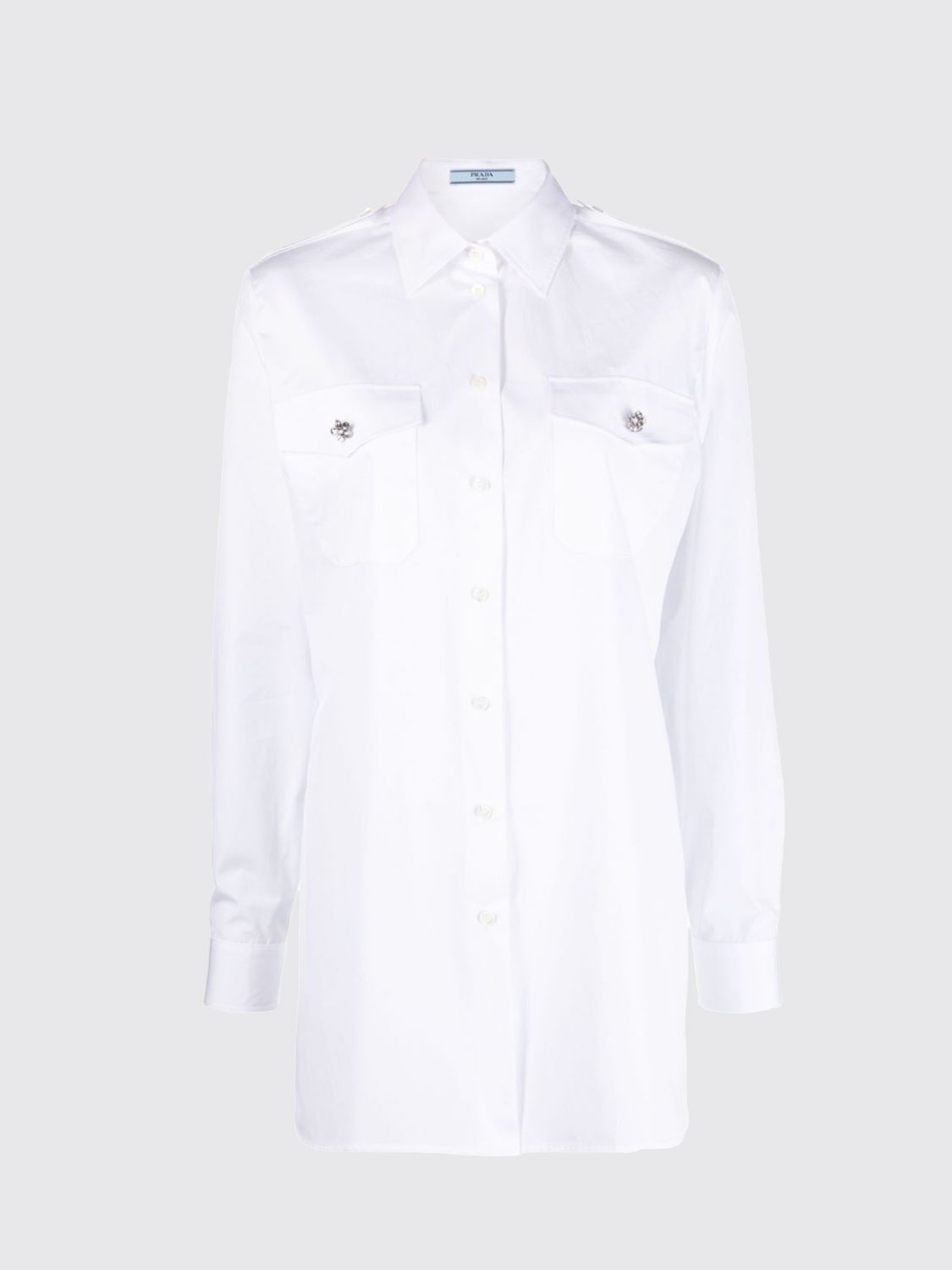 image of Prada Shirt Woman White, Women's (Size Small)