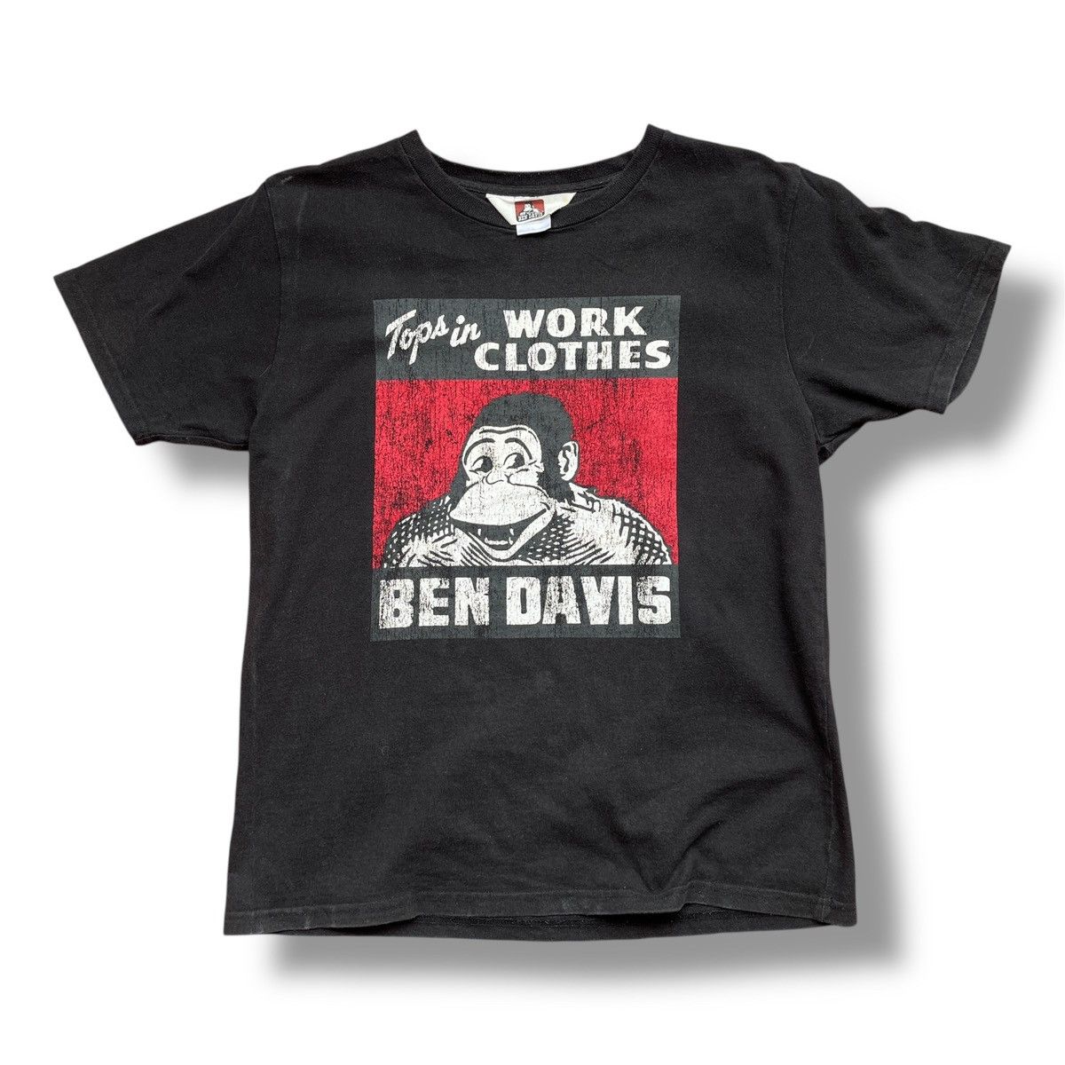Ben Davis Ben Davies Faded Vintage Y2K Big Logo Printed TShirt Size US L / EU 52-54 / 3 - 3 Thumbnail