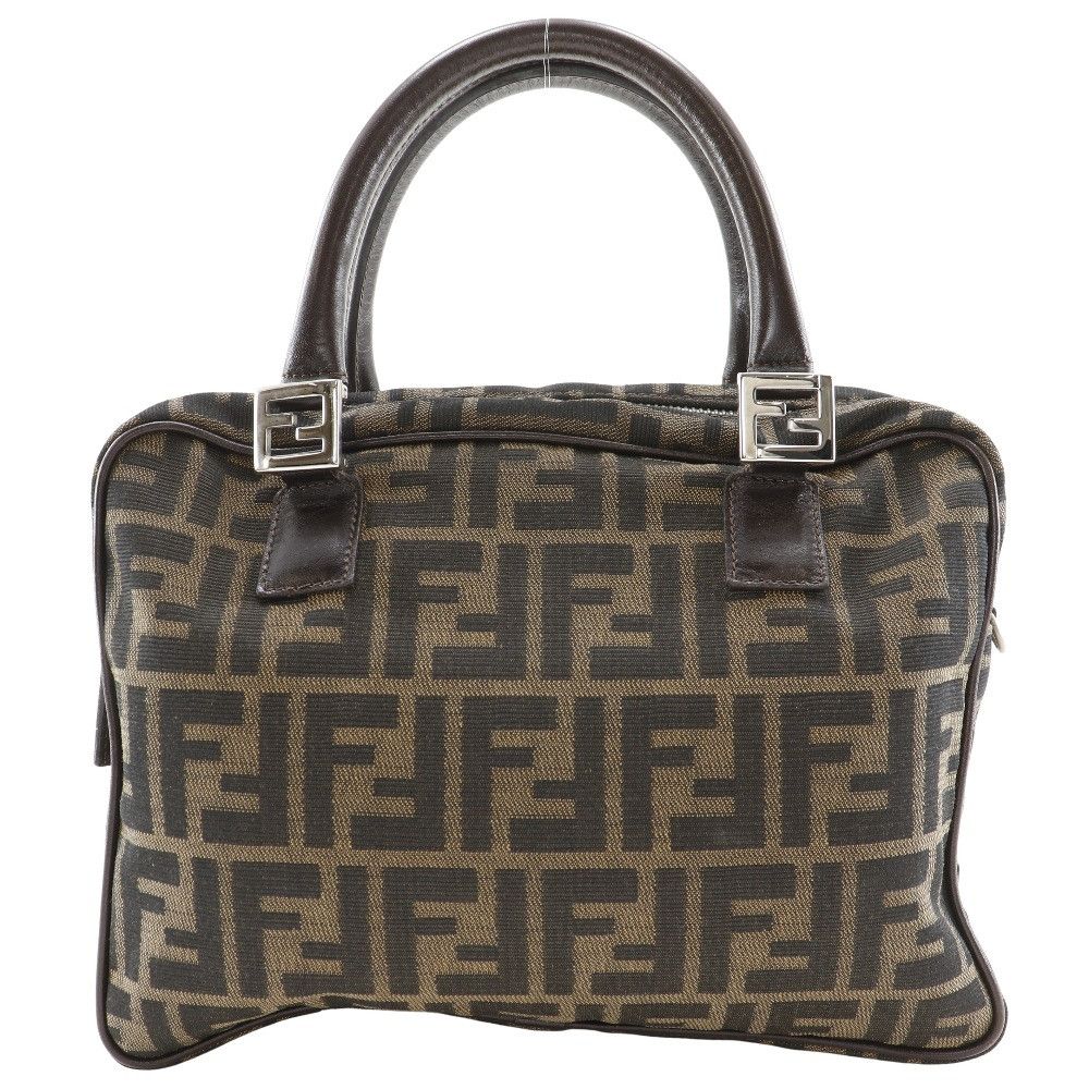 Fendi Fendi Zucca Nylon Canvas Handbag Canvas Handbag DUTY FREE for USA
