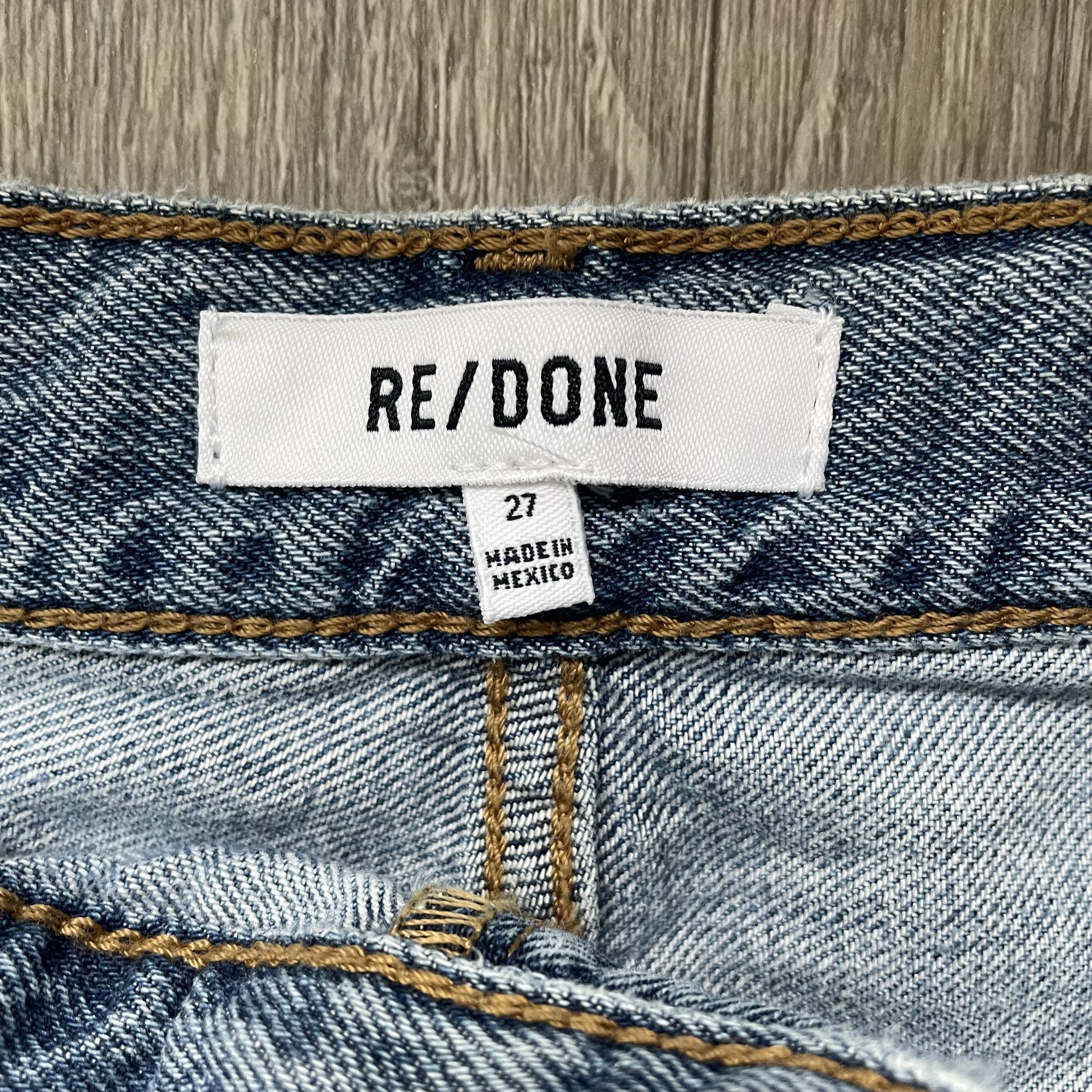 RE/DONE RE/DONE High Rise Wide Leg Sunfaded Flow Jeans Size 27 Size 27" / US 4 / IT 40 - 3 Thumbnail