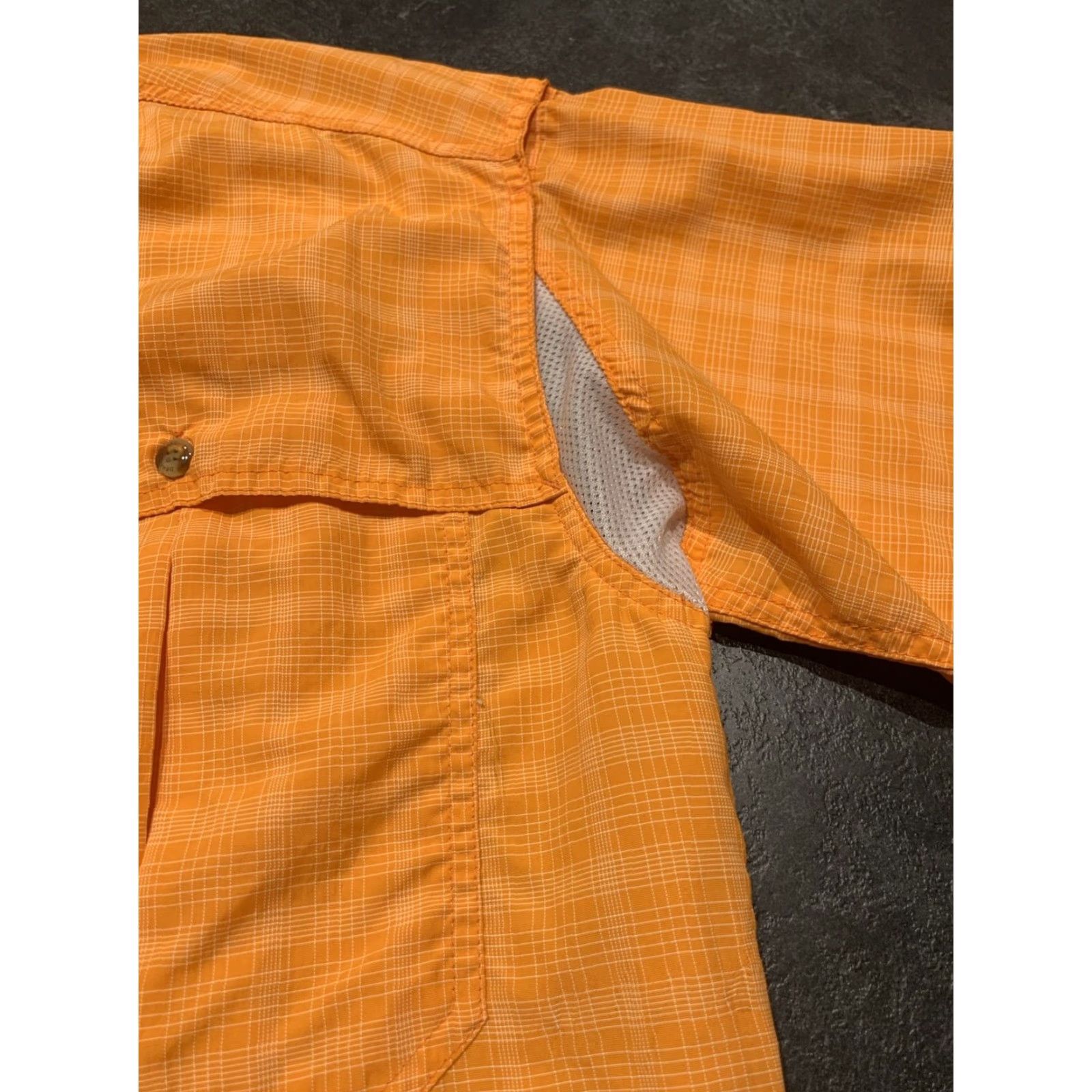 Vintage VINTAGE Drake Mens Short Sleeve Button-Up Fishing Shirt Lightweight Orange Large Mens Size US L / EU 52-54 / 3 - 3 Thumbnail