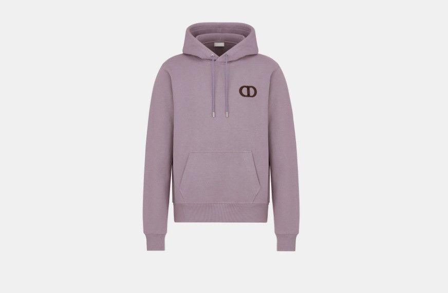 image of Dior O1W1Db10324 Cd Icon Hooded Sweatshirts In Mauve, Men's (Size XS)