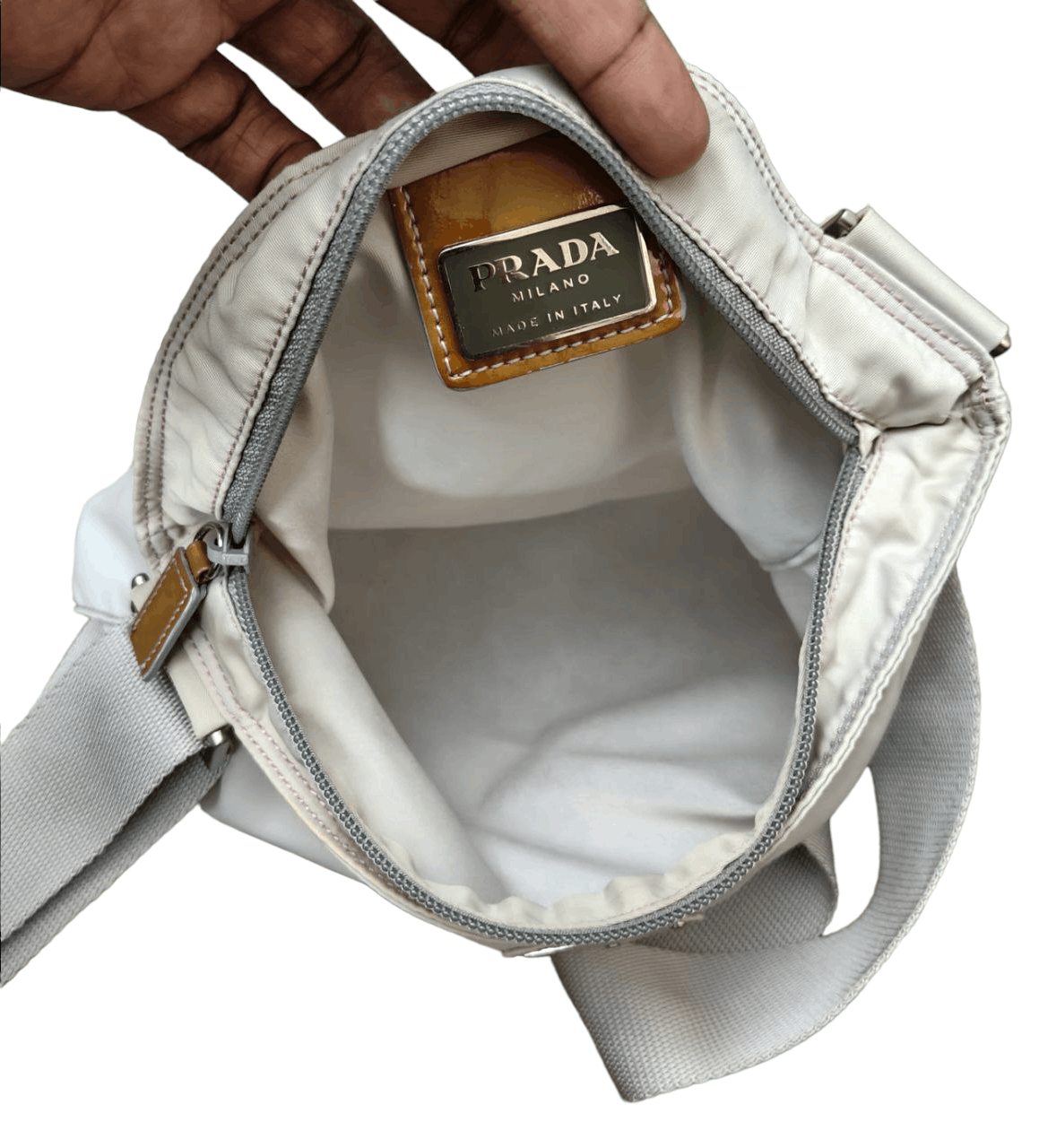 Prada Prada Sling Bag Pink Threading with Pink Logo Size ONE SIZE - 11 Thumbnail