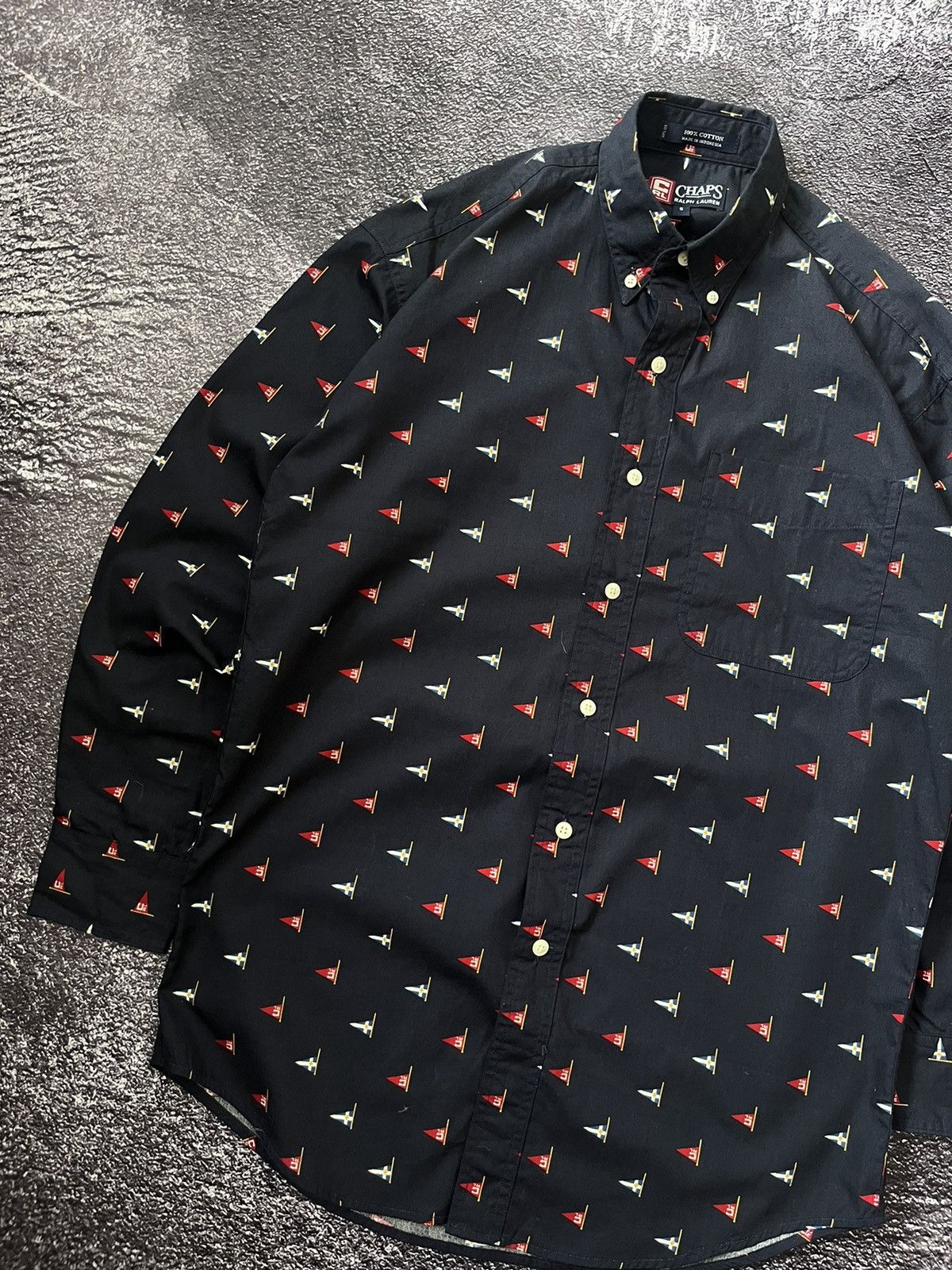 Chaps Ralph Lauren Polo Ralph Lauren Monogram Flag CRL vintage shirt button up Size US S / EU 44-46 / 1 - 2 Thumbnail
