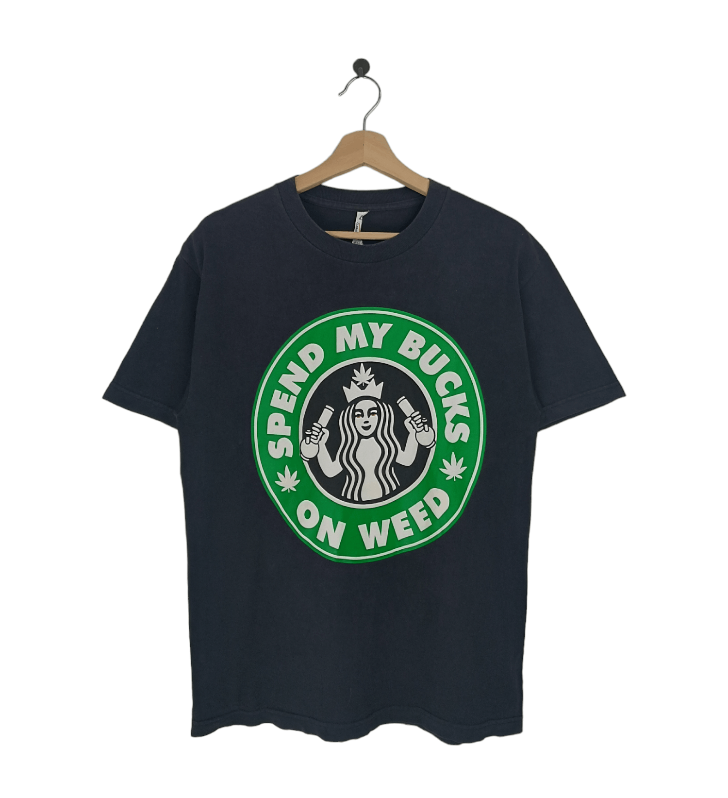 Streetwear × Vintage VINTAGE Y2K SPEND MY BUCKS ON WEED STARBUCKS 