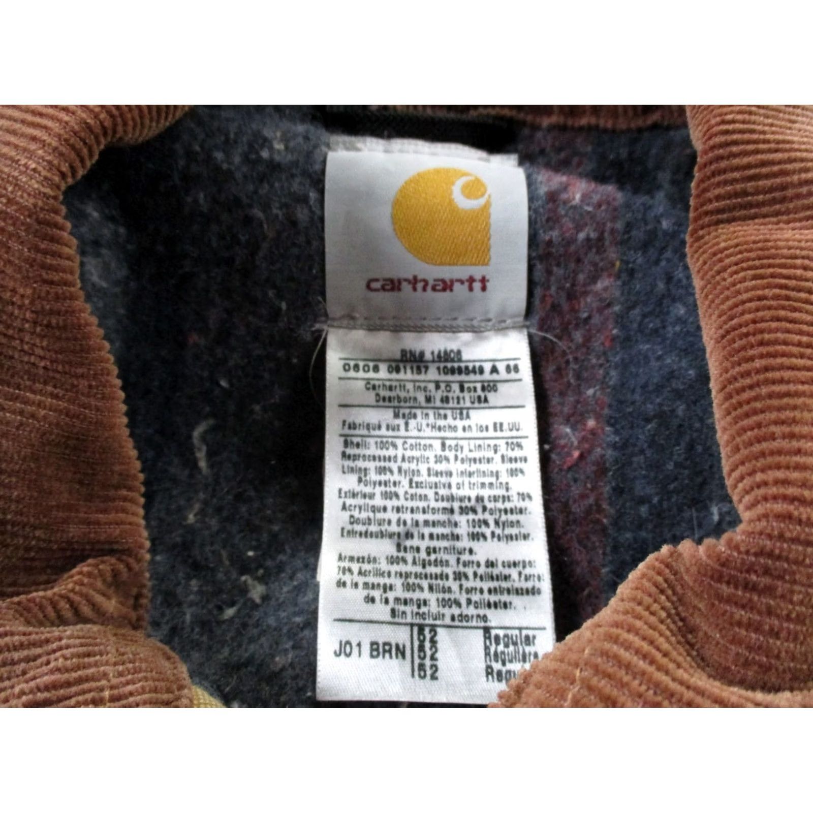 Carhartt Vintage Carhartt Jacket Mens 52 Detroit Blanket Lined Workwear Heavy Duty J01 Size US L / EU 52-54 / 3 - 7 Thumbnail