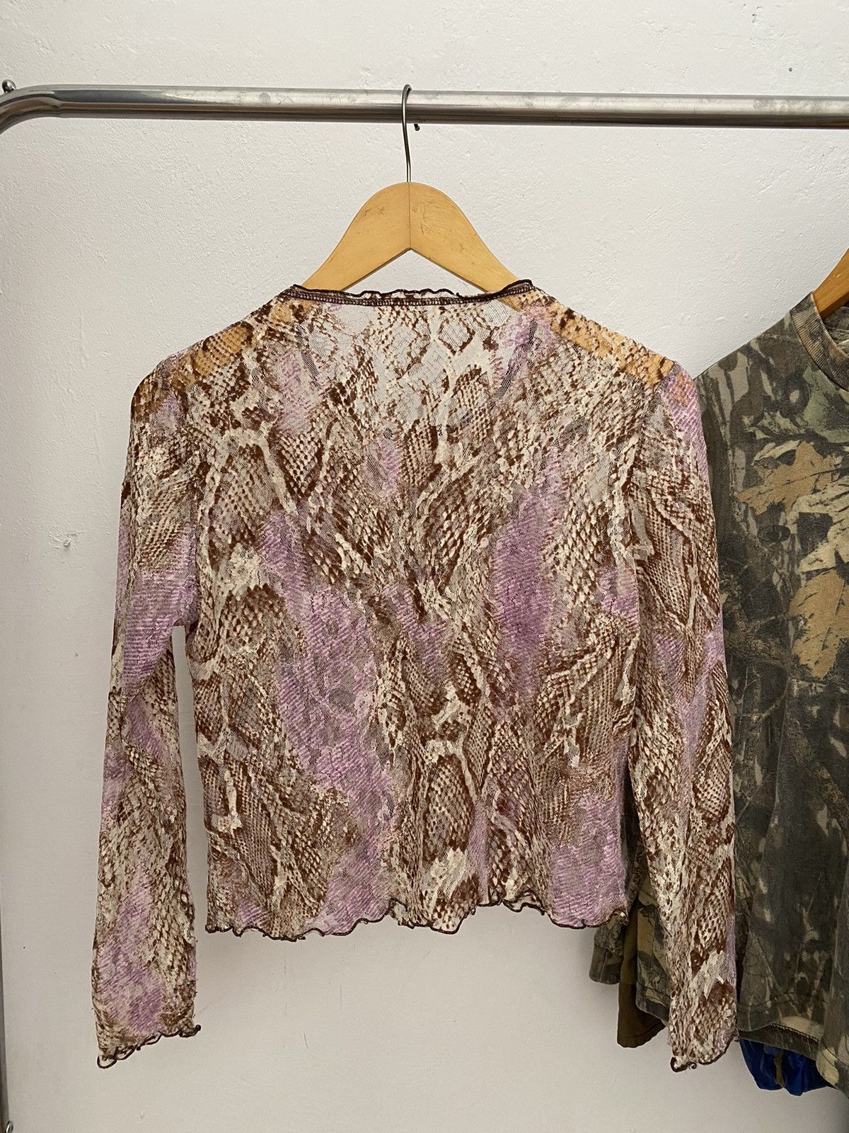 Designer × Japanese Brand Snakeskin mesh LS Size M / US 6-8 / IT 42-44 - 3 Thumbnail