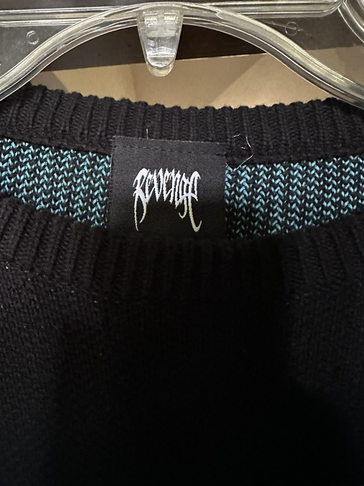 Revenge Revenge Color Block Sport Knit Black Sweater Size US M / EU 48-50 / 2 - 3 Thumbnail