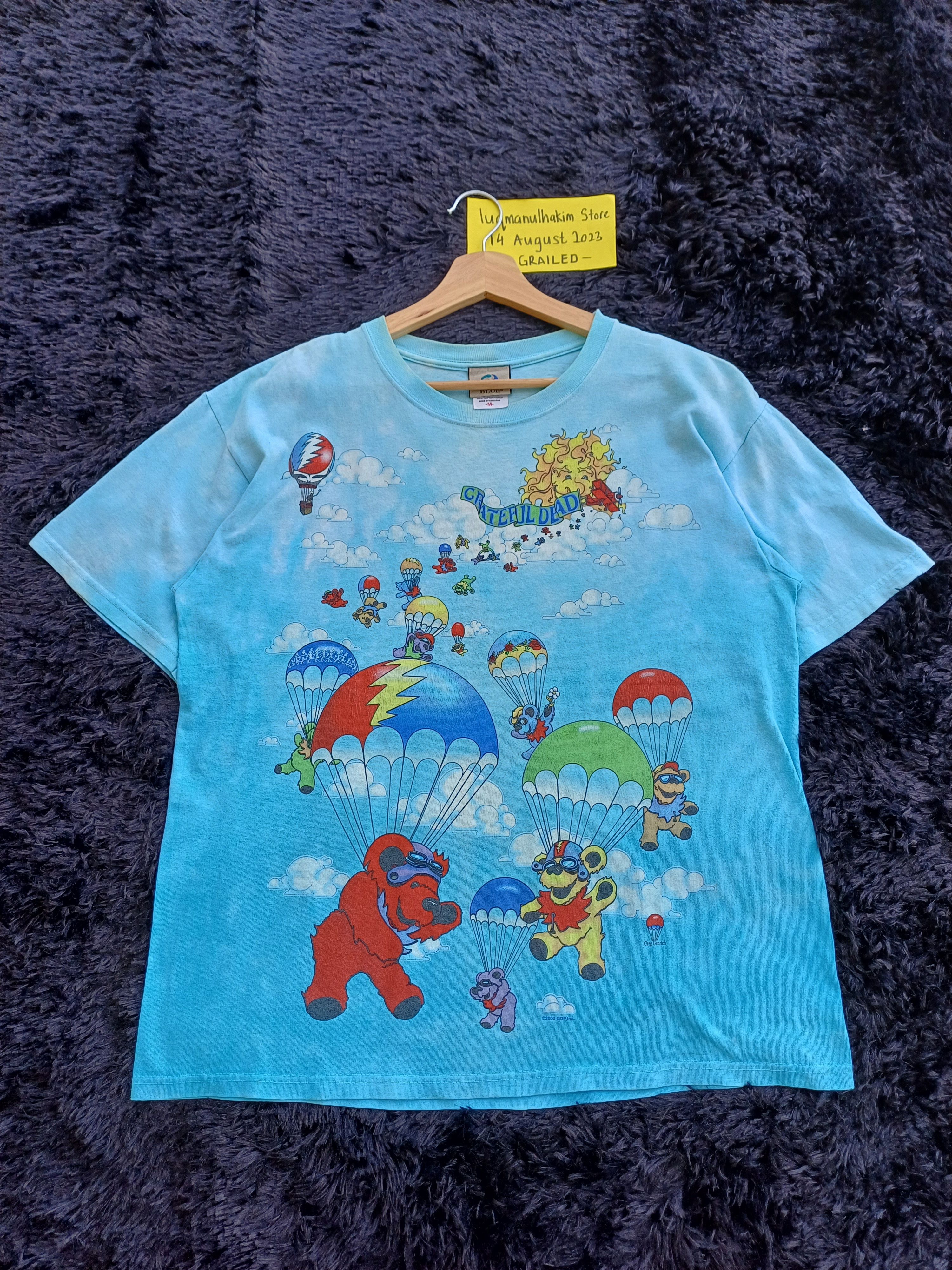 Grateful Dead Vintage Grateful Dead tie dye shirt liquid blue Size US M / EU 48-50 / 2 - 1 Thumbnail