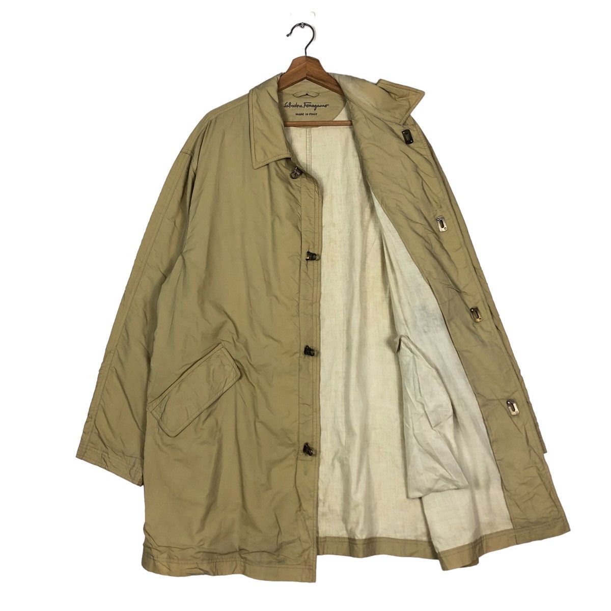 Japanese Brand 🔥Biker Parka Wax Jacket Salvatore Ferragamo Italy Size US M / EU 48-50 / 2 - 11 Thumbnail