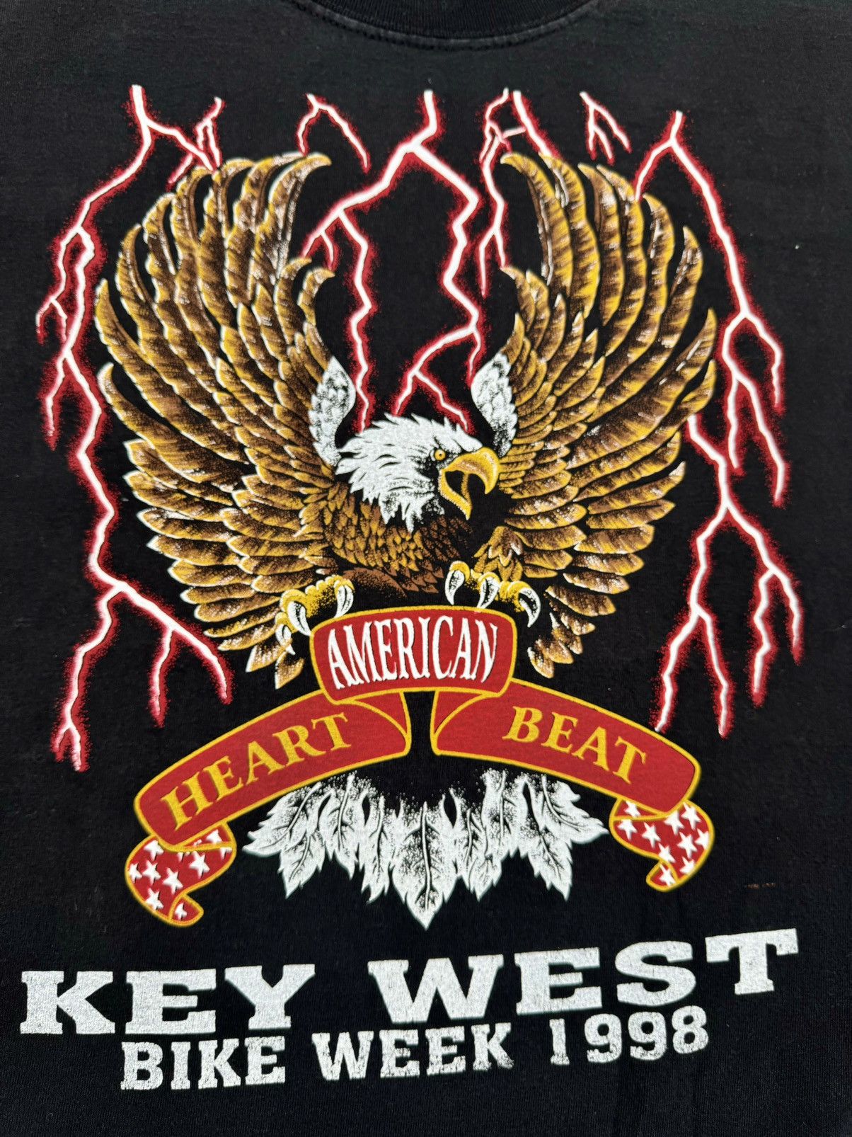 Harley Davidson × Vintage 1998 American Thunder Bike Week Motorcycle 90’s Eagle Shirt Size US XL / EU 56 / 4 - 6 Thumbnail