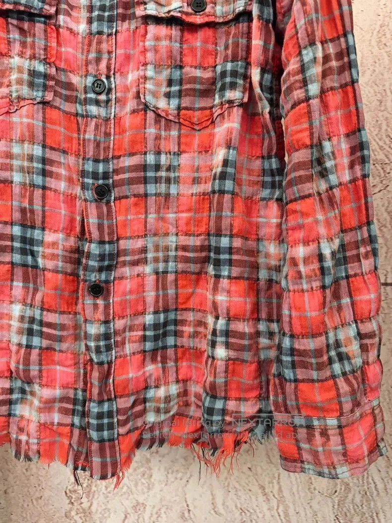 Saint Laurent Paris Saint Laurent Red Plaid Button. Size US M / EU 48-50 / 2 - 3 Thumbnail