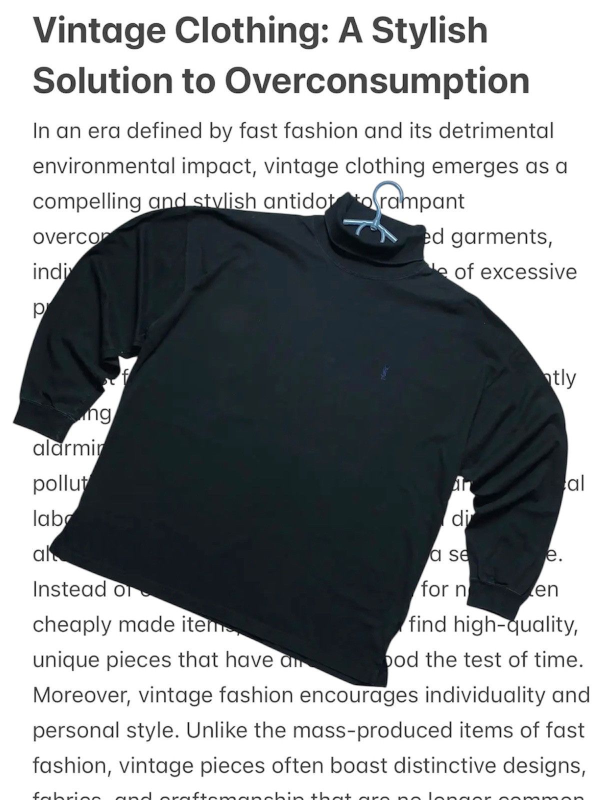 Yves Saint Laurent Vintage turtleneck Yves Saint Laurent YSL logo luxury Size US L / EU 52-54 / 3 - 1 Thumbnail